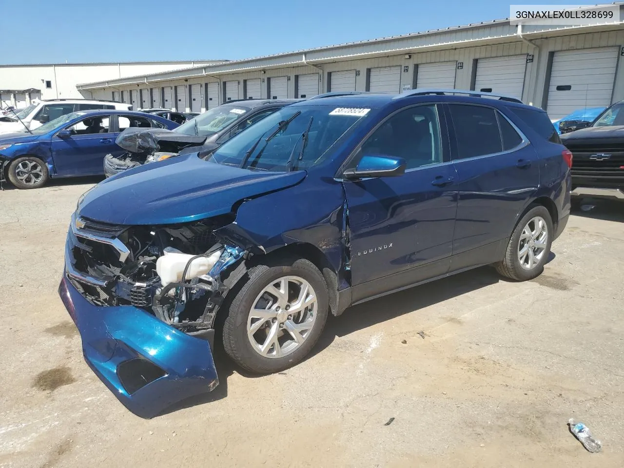 2020 Chevrolet Equinox Lt VIN: 3GNAXLEX0LL328699 Lot: 58728524