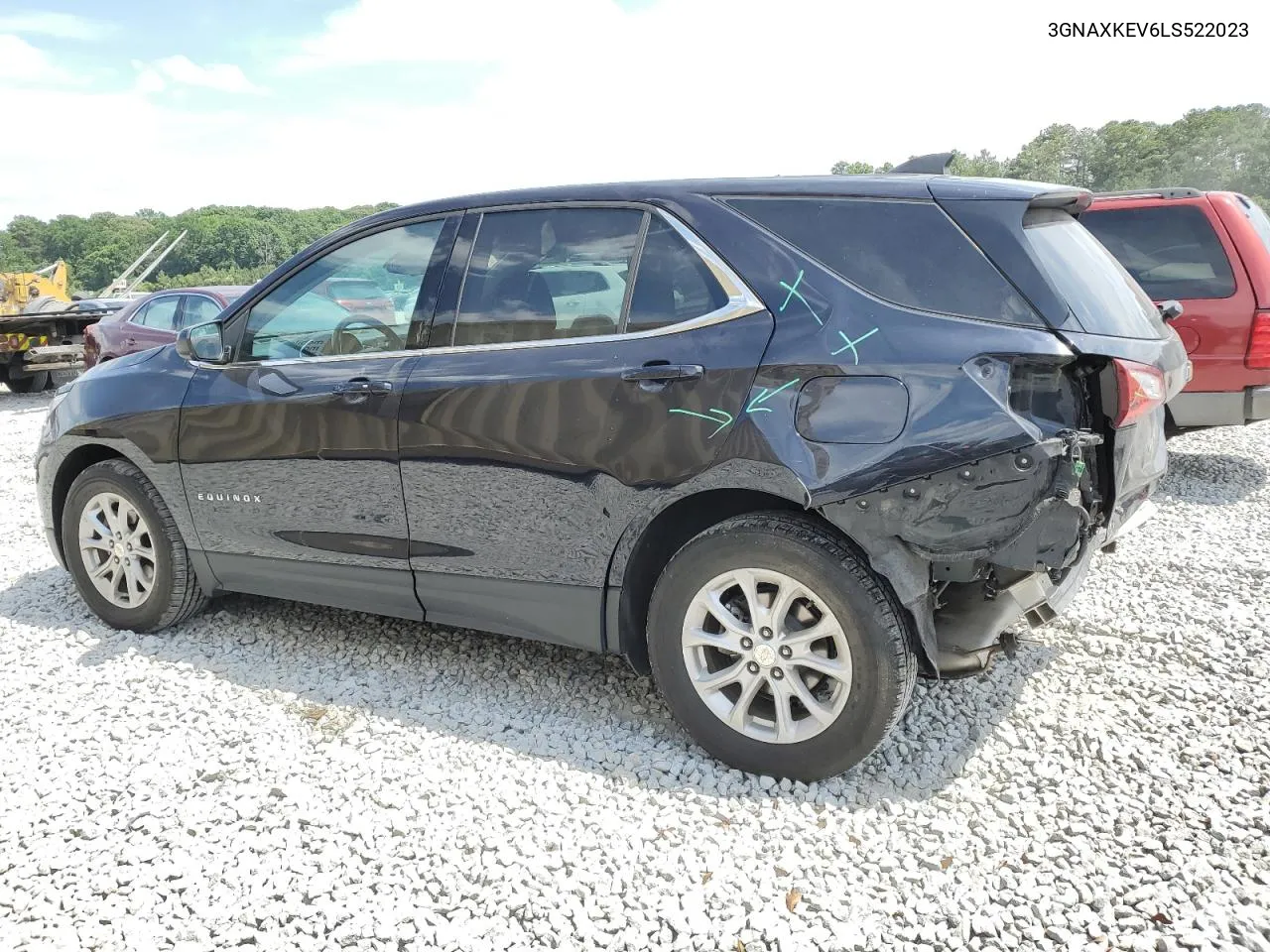 2020 Chevrolet Equinox Lt VIN: 3GNAXKEV6LS522023 Lot: 59293234