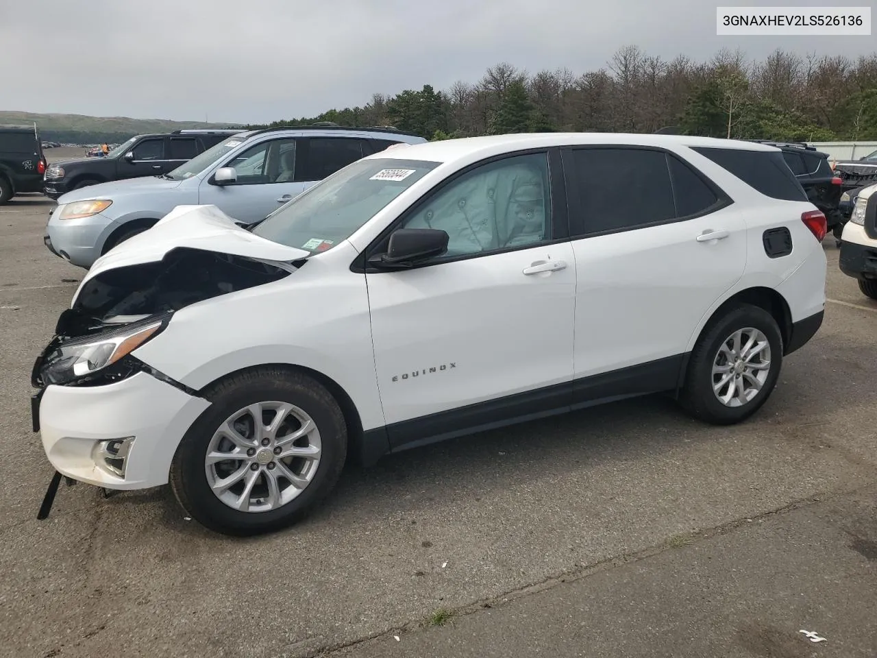 2020 Chevrolet Equinox Ls VIN: 3GNAXHEV2LS526136 Lot: 59506844