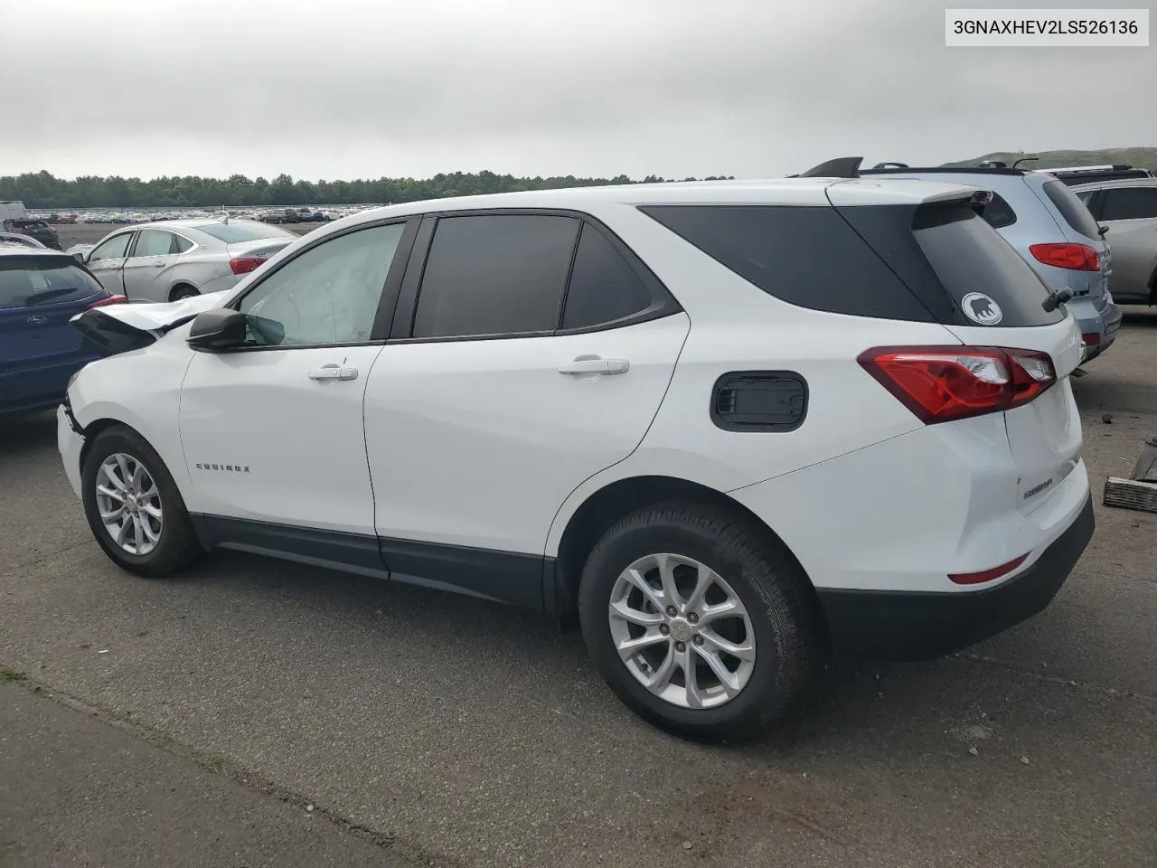 2020 Chevrolet Equinox Ls VIN: 3GNAXHEV2LS526136 Lot: 59506844