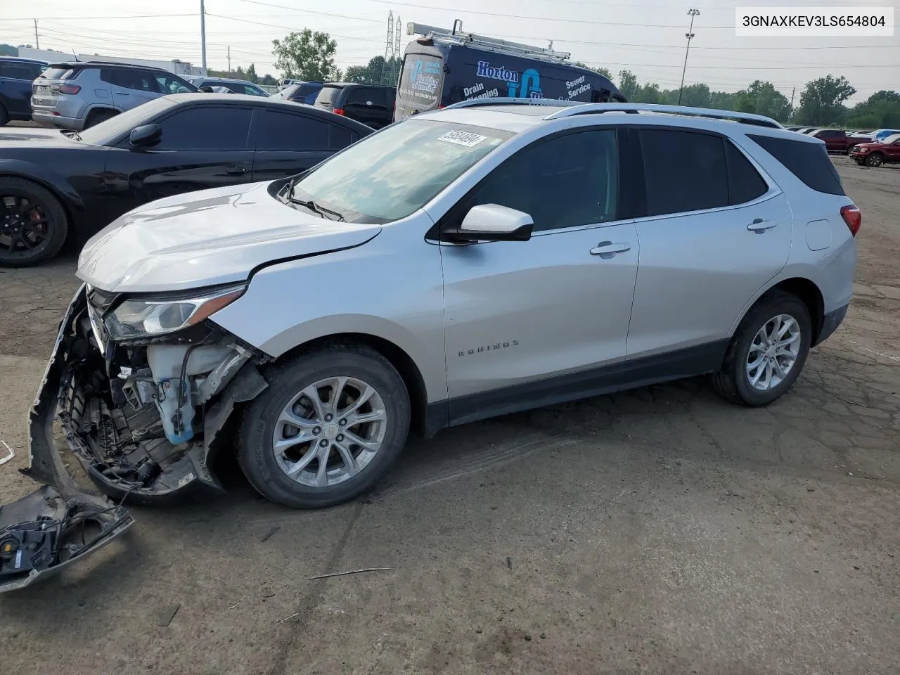 2020 Chevrolet Equinox Lt VIN: 3GNAXKEV3LS654804 Lot: 59584694