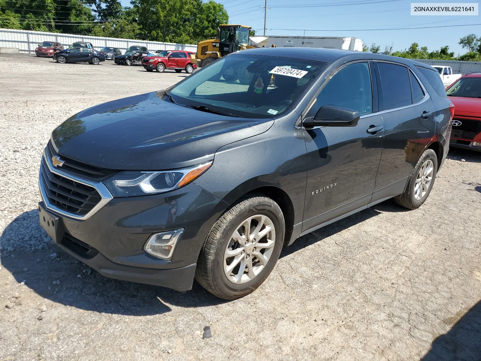 2020 Chevrolet Equinox Lt VIN: 2GNAXKEV8L6221641 Lot: 59720474