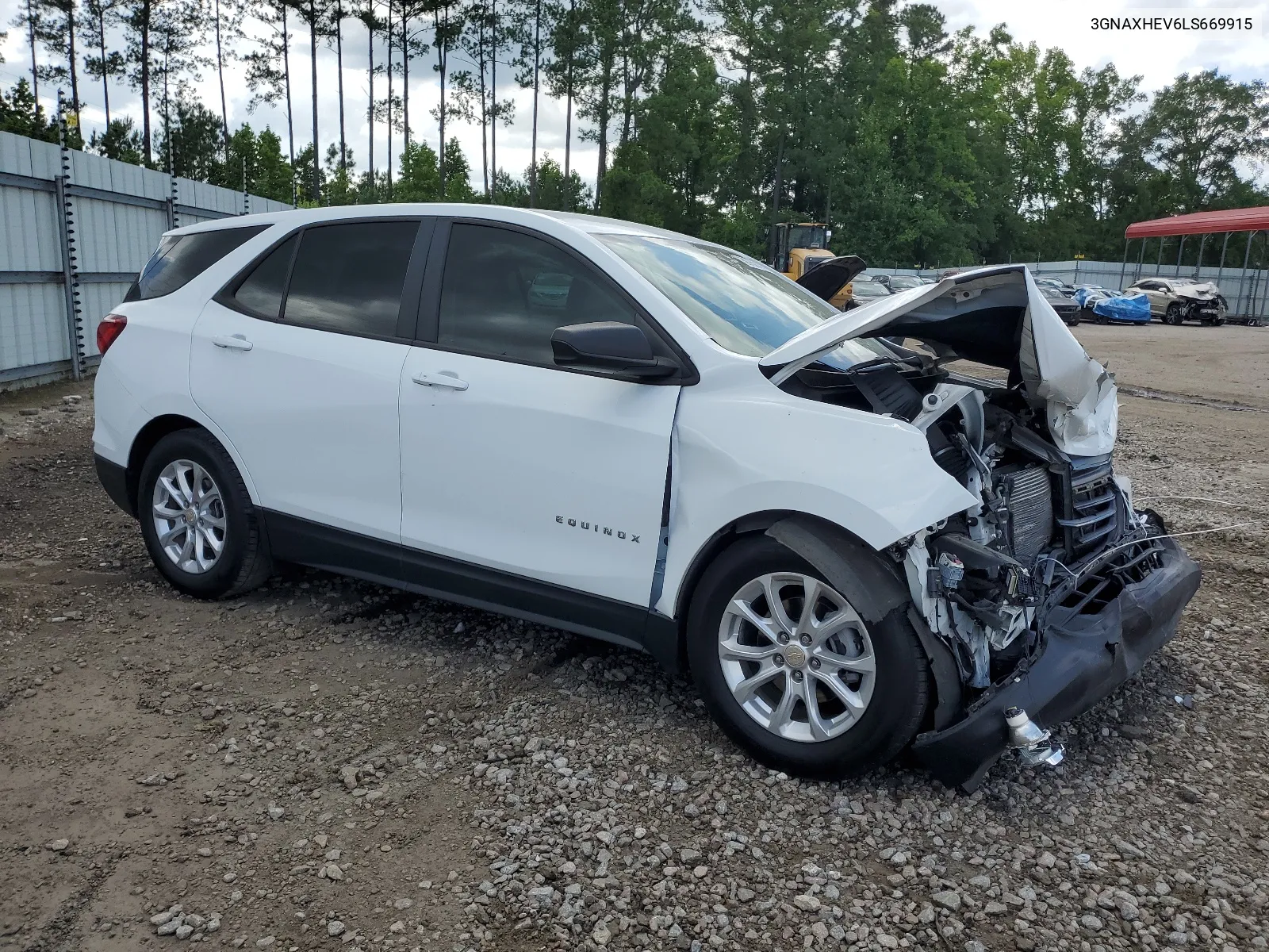 2020 Chevrolet Equinox Ls VIN: 3GNAXHEV6LS669915 Lot: 59752114