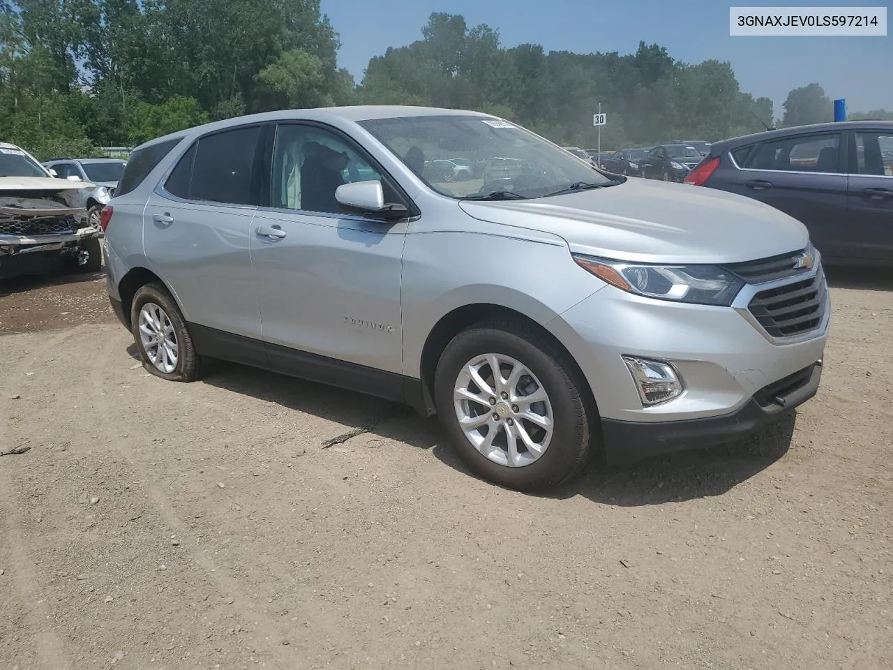 2020 Chevrolet Equinox Lt VIN: 3GNAXJEV0LS597214 Lot: 59949914