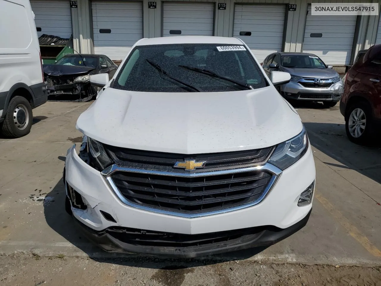 2020 Chevrolet Equinox Lt VIN: 3GNAXJEV0LS547915 Lot: 60053994