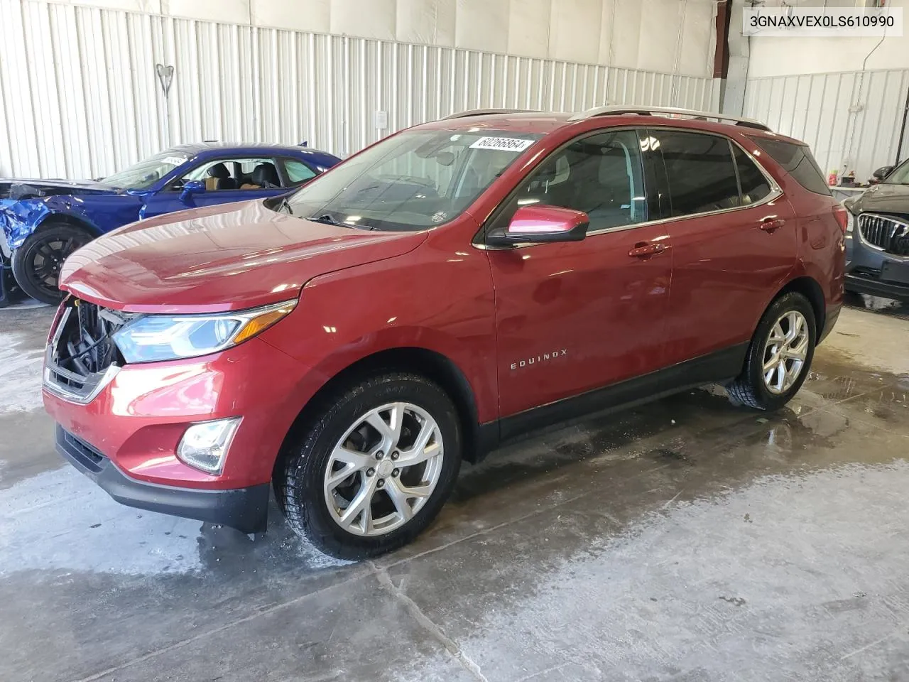 2020 Chevrolet Equinox Lt VIN: 3GNAXVEX0LS610990 Lot: 60266864