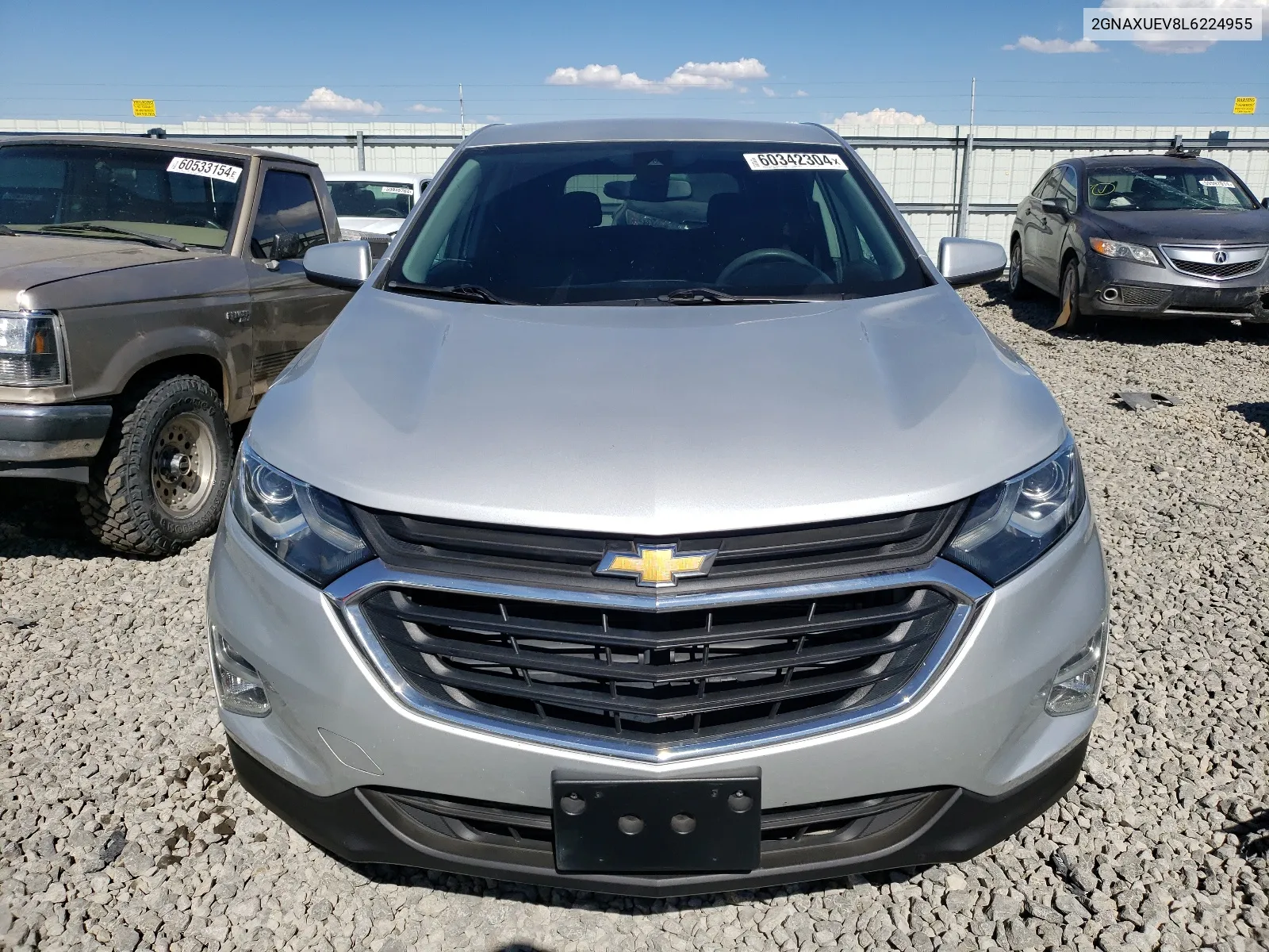 2020 Chevrolet Equinox Lt VIN: 2GNAXUEV8L6224955 Lot: 60342304