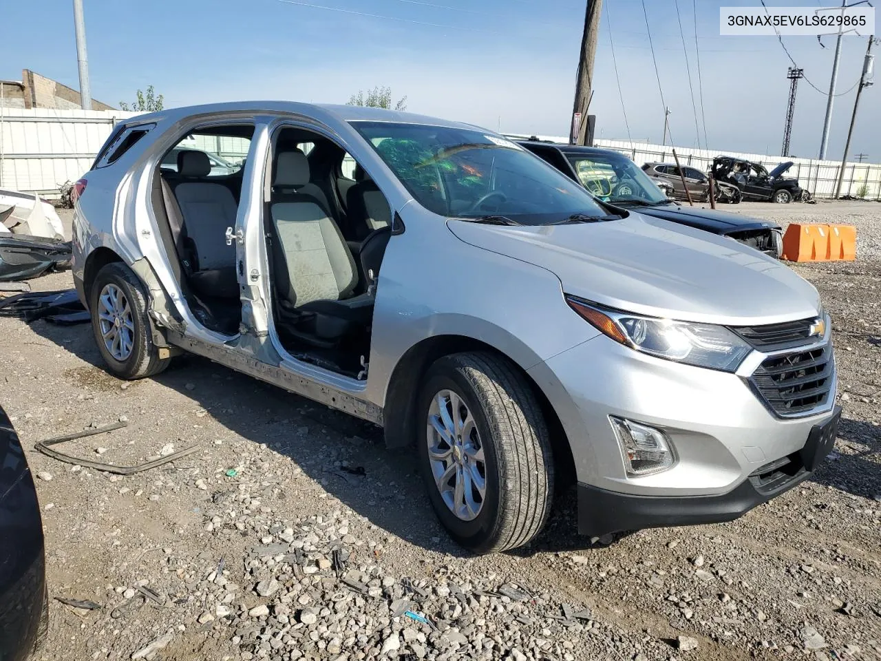 2020 Chevrolet Equinox VIN: 3GNAX5EV6LS629865 Lot: 60614824