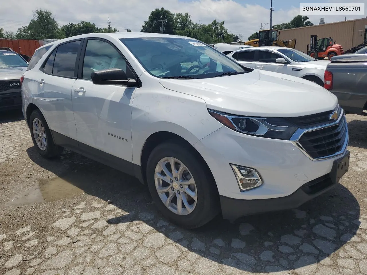 2020 Chevrolet Equinox Ls VIN: 3GNAXHEV1LS560701 Lot: 61570264