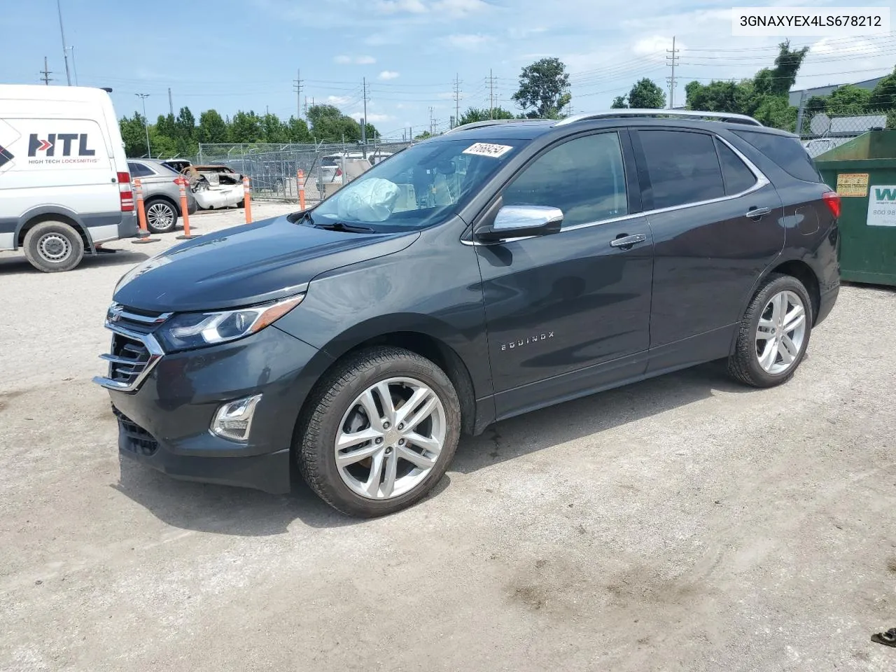 2020 Chevrolet Equinox Premier VIN: 3GNAXYEX4LS678212 Lot: 61668454