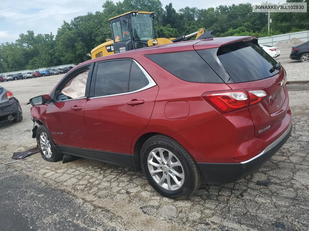 2020 Chevrolet Equinox Lt VIN: 3GNAXKEV3LL102830 Lot: 61850114