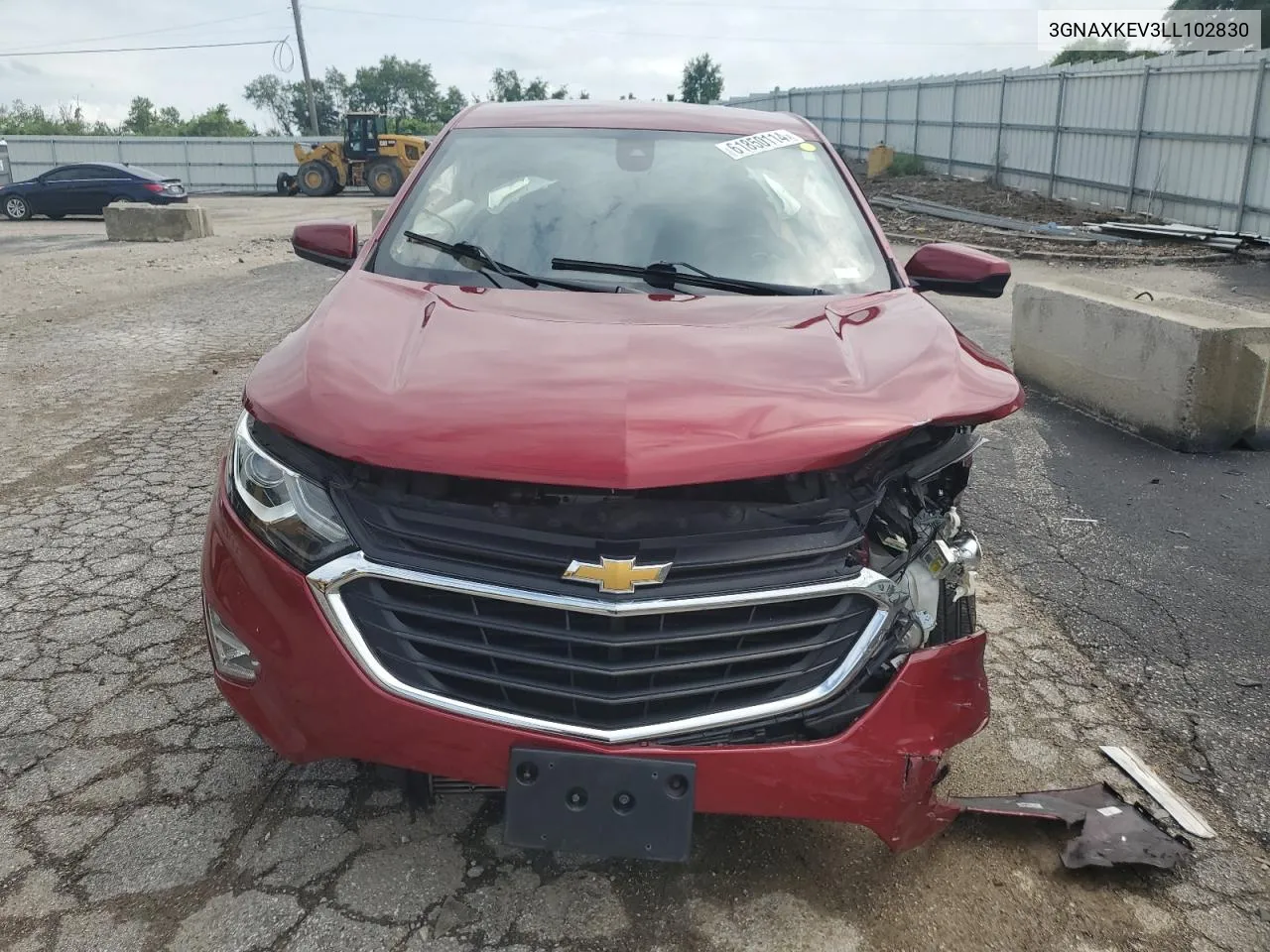 2020 Chevrolet Equinox Lt VIN: 3GNAXKEV3LL102830 Lot: 61850114