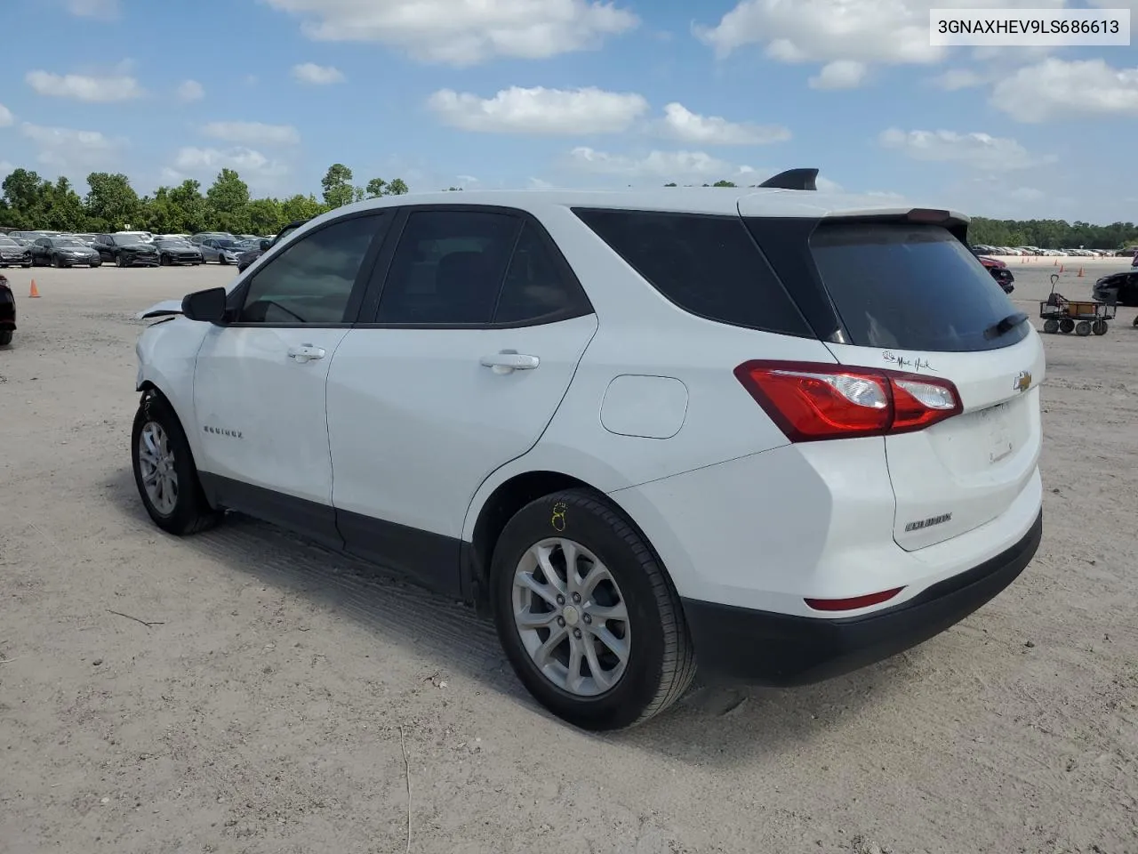 2020 Chevrolet Equinox Ls VIN: 3GNAXHEV9LS686613 Lot: 61875064