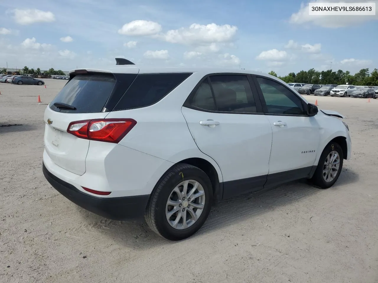 2020 Chevrolet Equinox Ls VIN: 3GNAXHEV9LS686613 Lot: 61875064