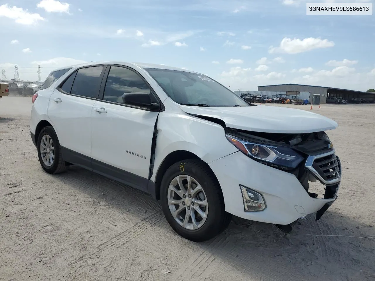 2020 Chevrolet Equinox Ls VIN: 3GNAXHEV9LS686613 Lot: 61875064