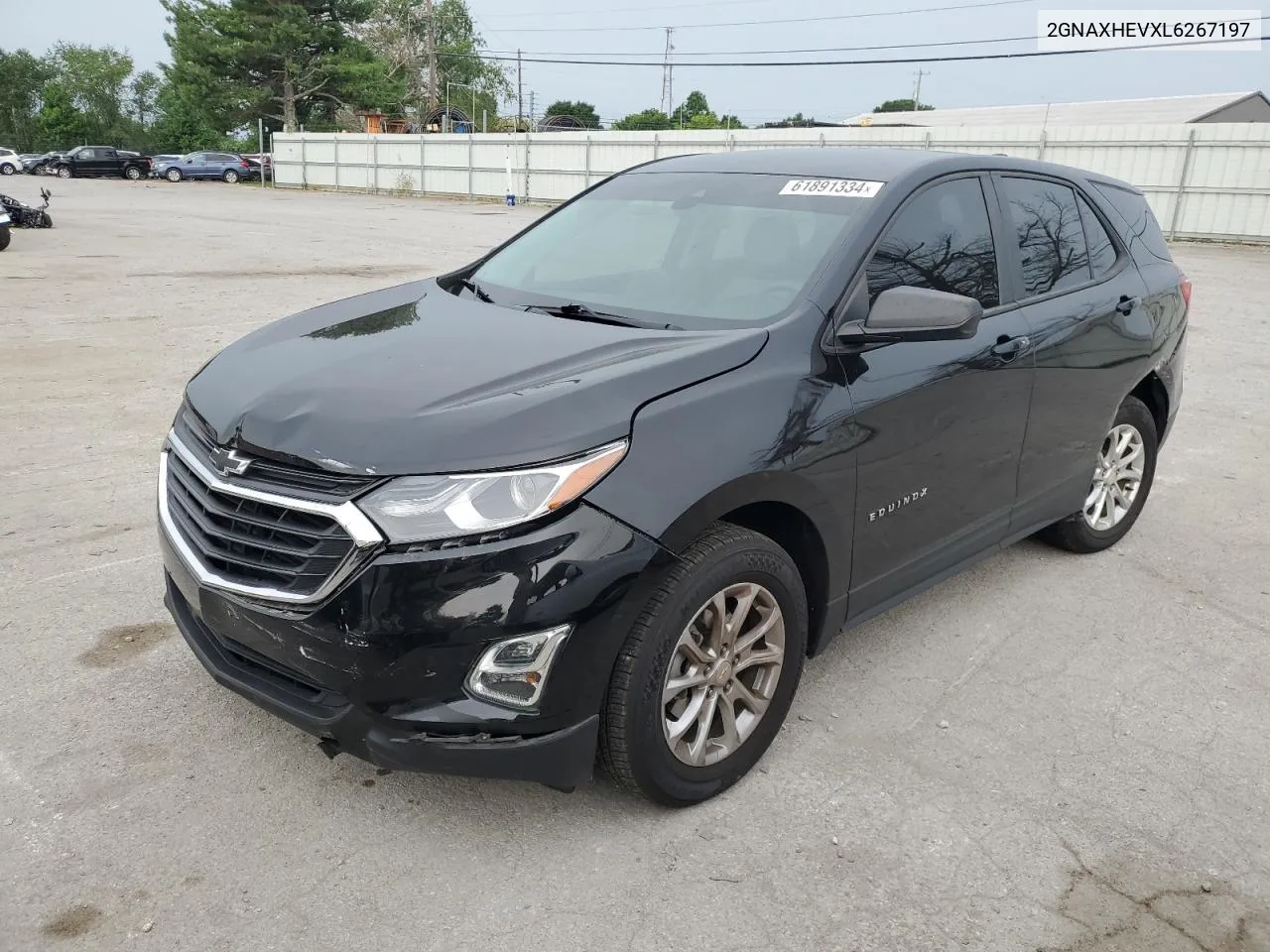 2020 Chevrolet Equinox Ls VIN: 2GNAXHEVXL6267197 Lot: 61891334