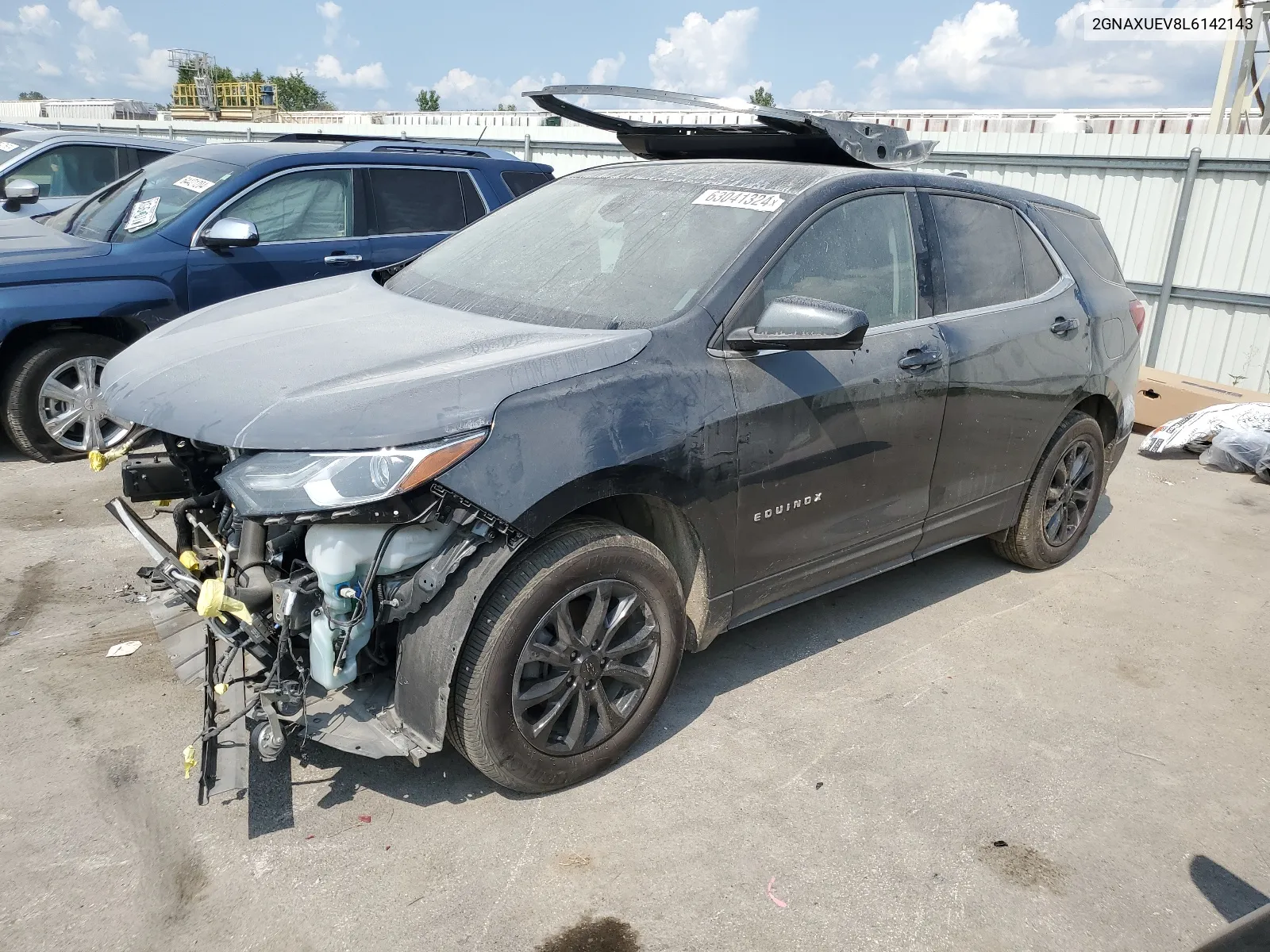 2020 Chevrolet Equinox Lt VIN: 2GNAXUEV8L6142143 Lot: 63041324