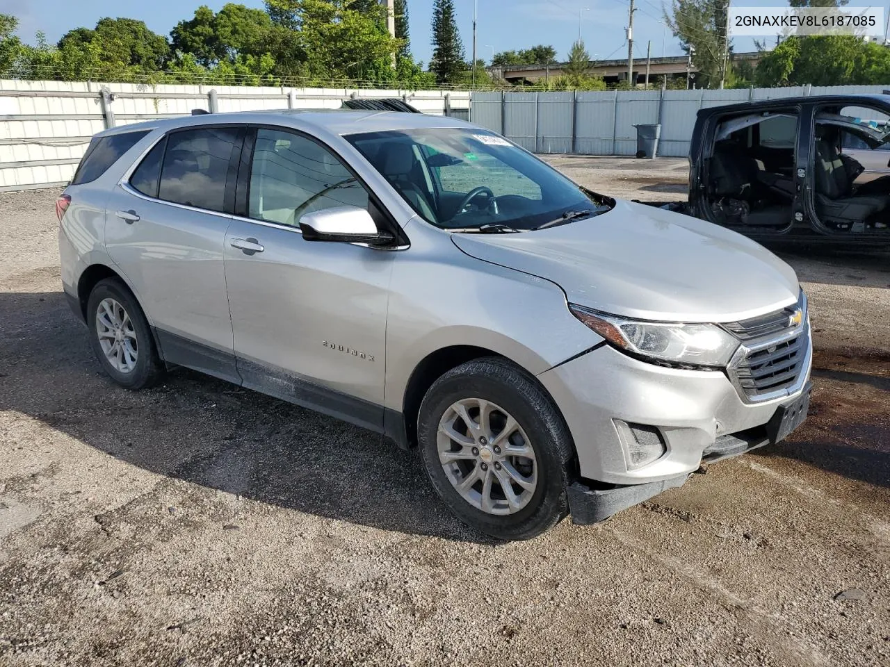 2020 Chevrolet Equinox Lt VIN: 2GNAXKEV8L6187085 Lot: 64134574