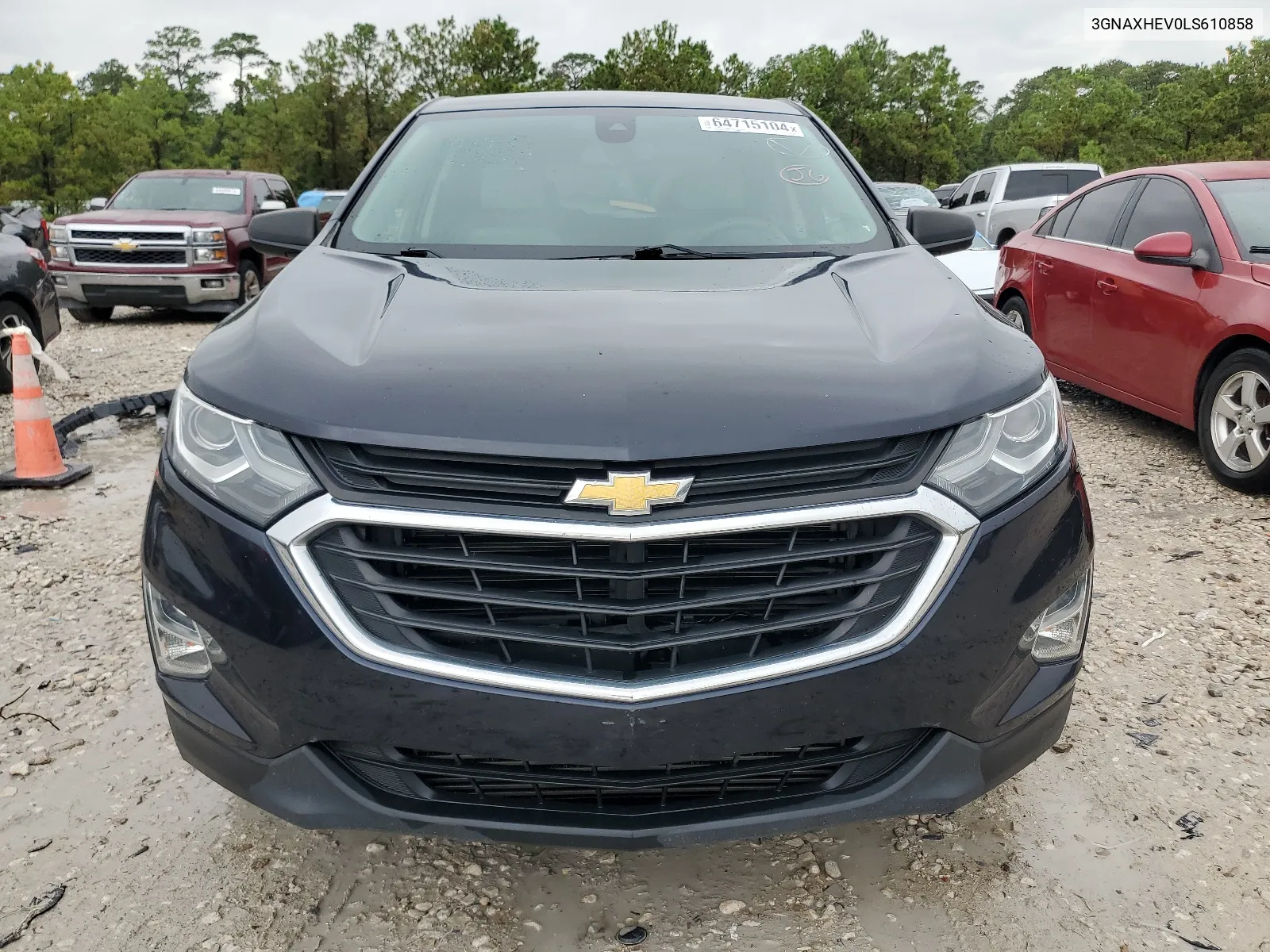 2020 Chevrolet Equinox Ls VIN: 3GNAXHEV0LS610858 Lot: 64715104