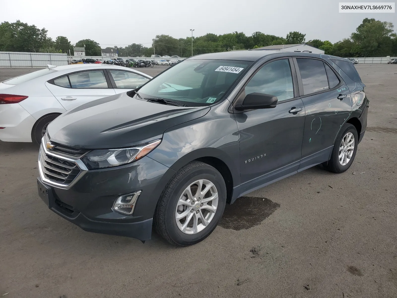 2020 Chevrolet Equinox Ls VIN: 3GNAXHEV7LS669776 Lot: 64941454