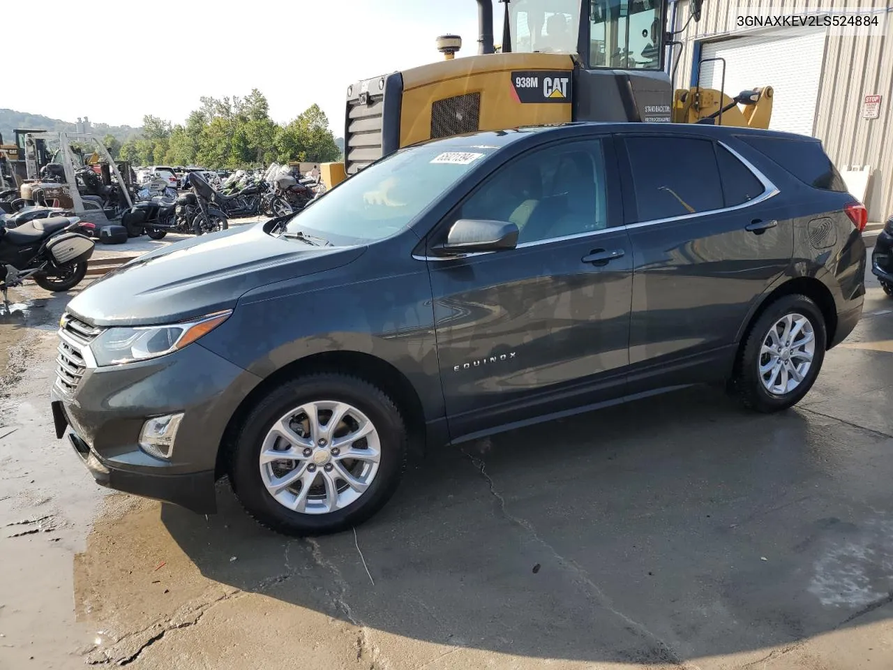 2020 Chevrolet Equinox Lt VIN: 3GNAXKEV2LS524884 Lot: 65021394