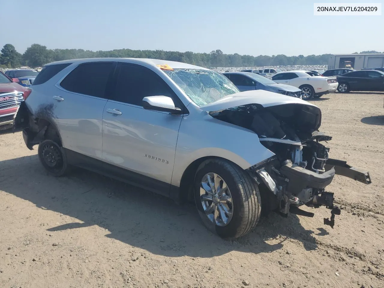 2020 Chevrolet Equinox Lt VIN: 2GNAXJEV7L6204209 Lot: 65378463