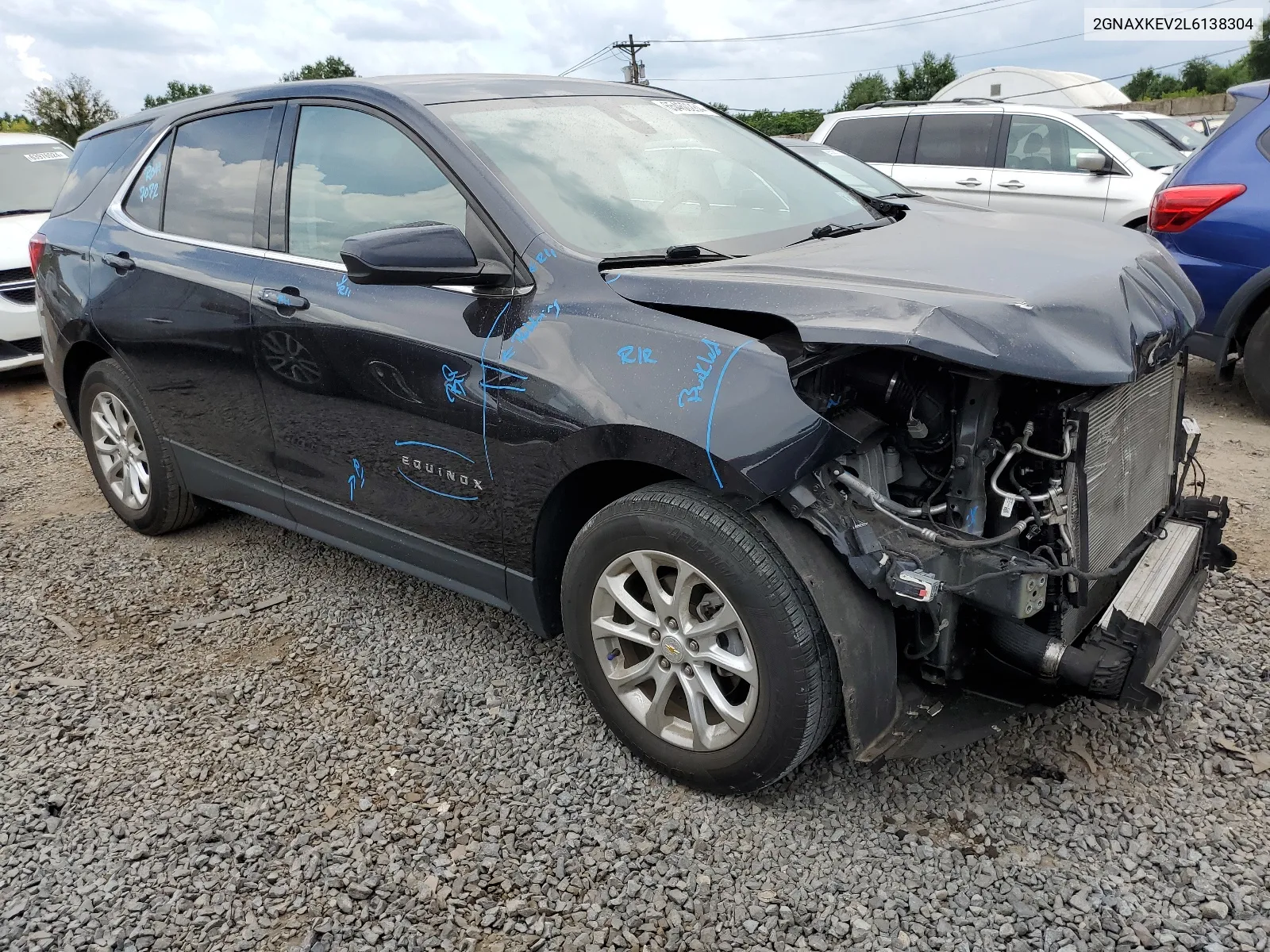 2020 Chevrolet Equinox Lt VIN: 2GNAXKEV2L6138304 Lot: 65460284