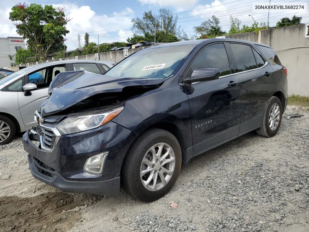 2020 Chevrolet Equinox Lt VIN: 3GNAXKEV8LS682274 Lot: 65548754