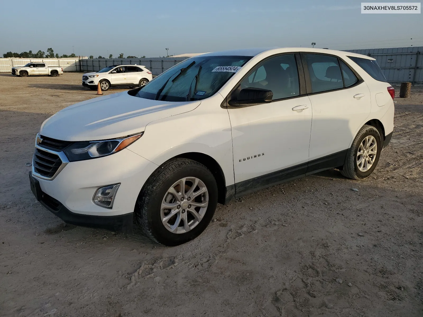 2020 Chevrolet Equinox Ls VIN: 3GNAXHEV8LS705572 Lot: 65554524