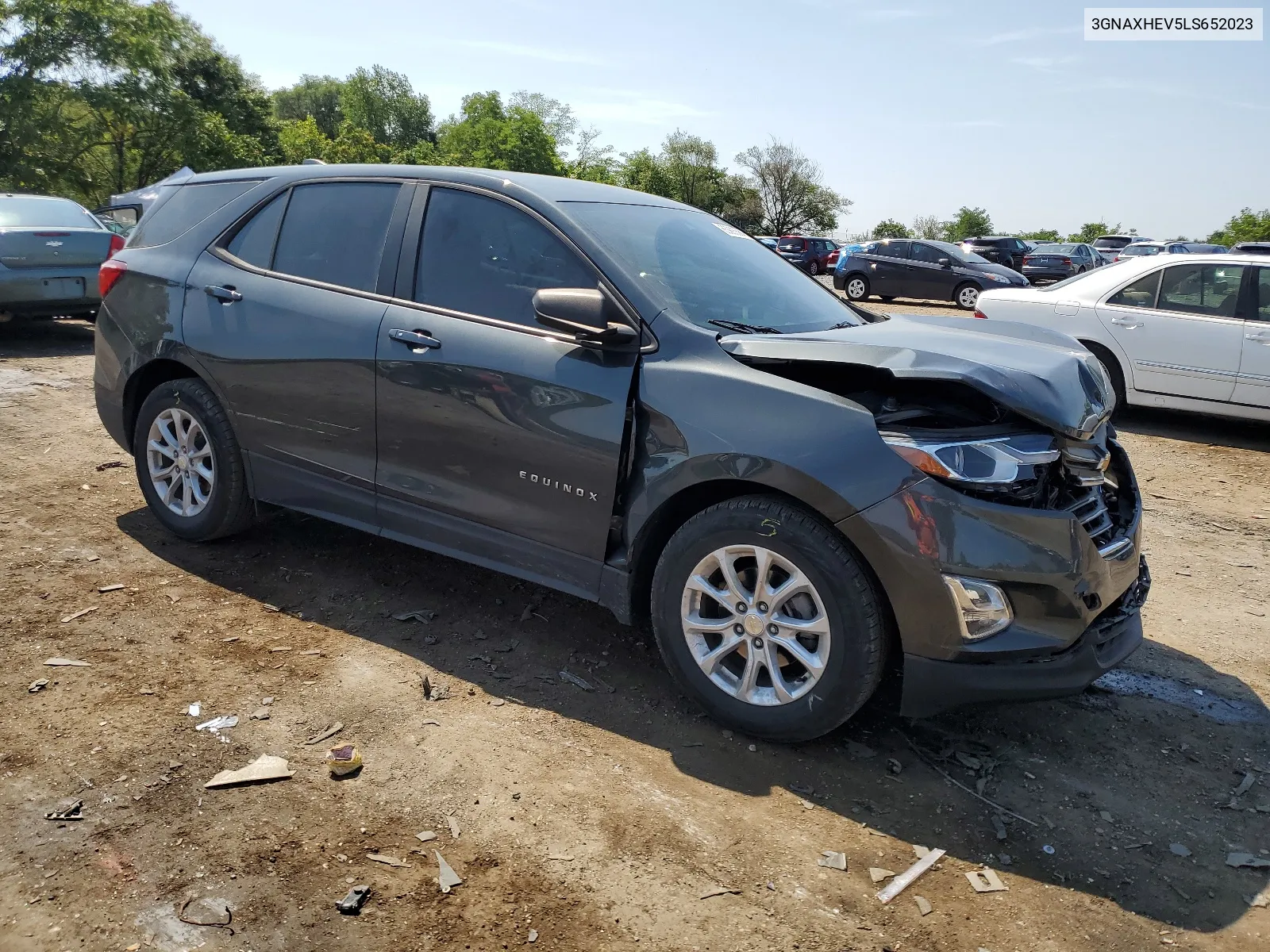 2020 Chevrolet Equinox Ls VIN: 3GNAXHEV5LS652023 Lot: 65905564