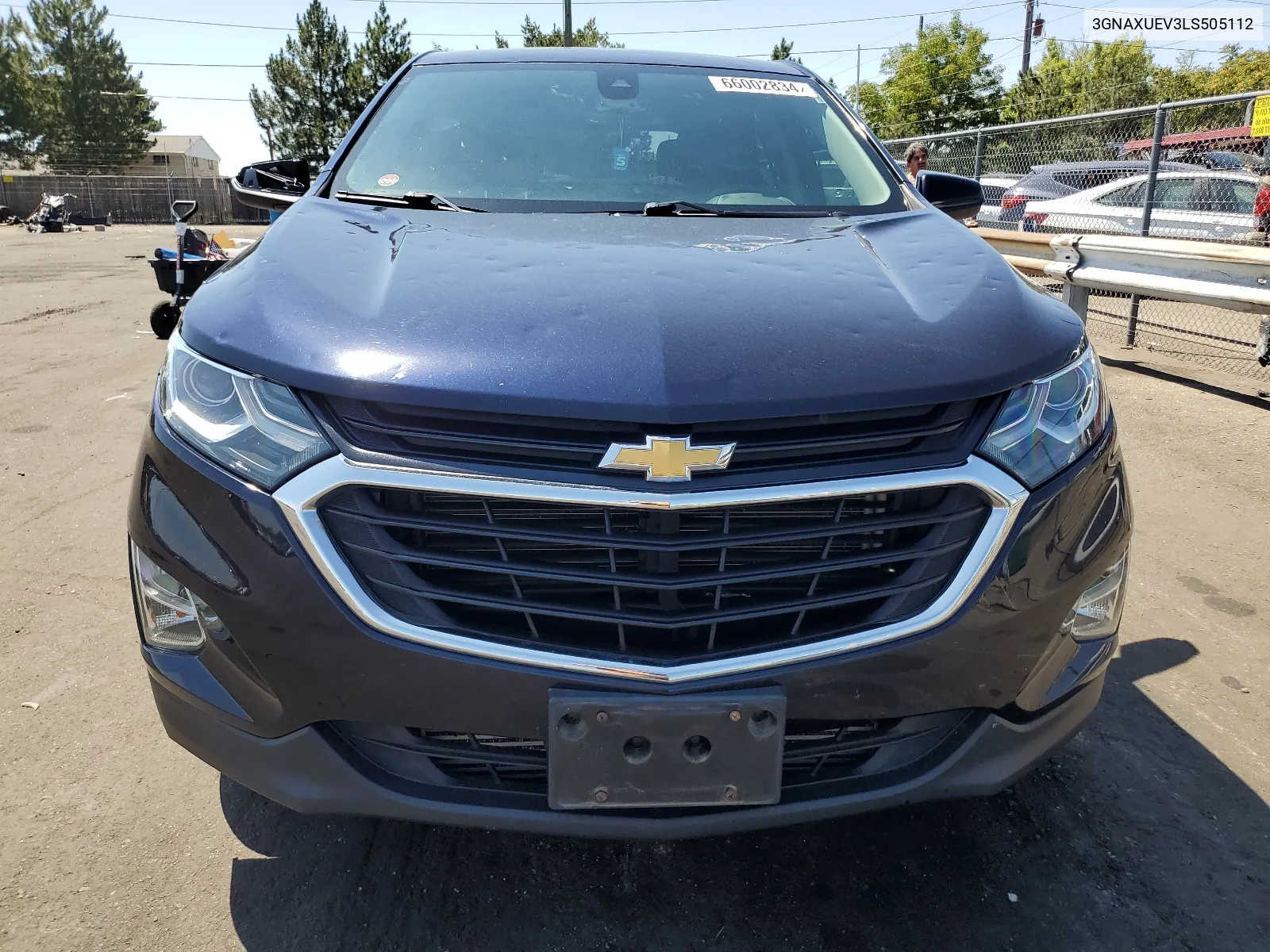 2020 Chevrolet Equinox Lt VIN: 3GNAXUEV3LS505112 Lot: 66002834