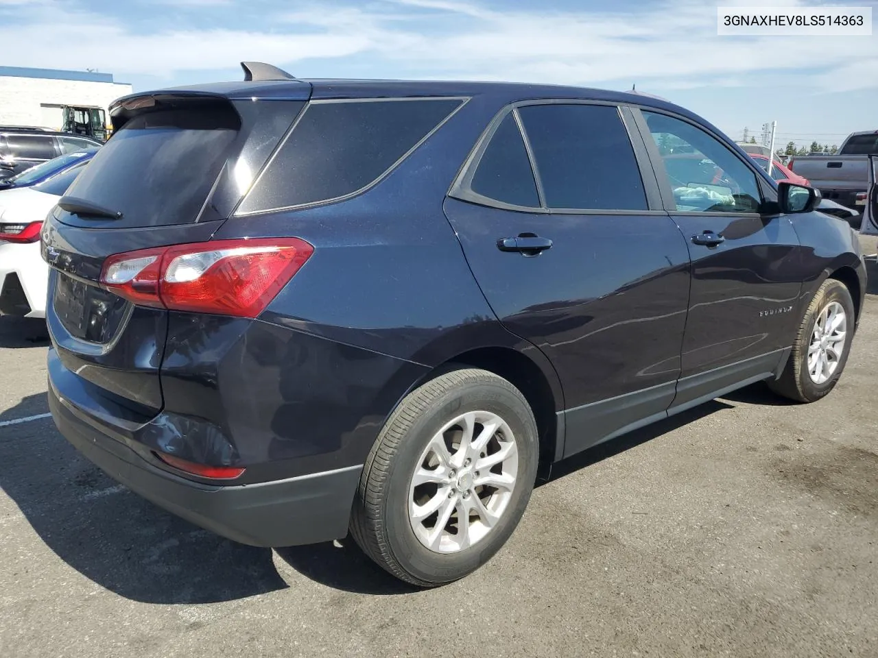 2020 Chevrolet Equinox Ls VIN: 3GNAXHEV8LS514363 Lot: 66318494