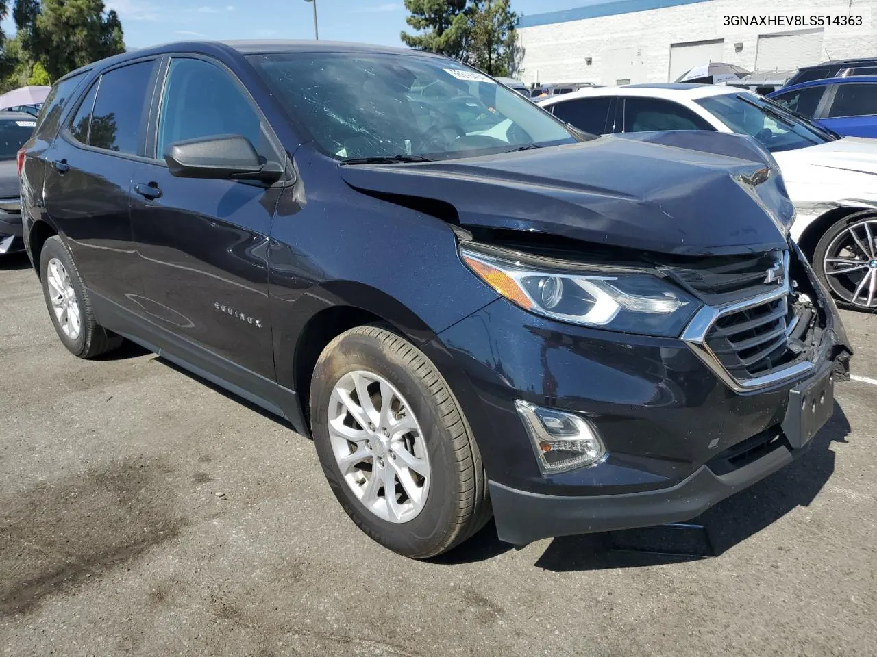 2020 Chevrolet Equinox Ls VIN: 3GNAXHEV8LS514363 Lot: 66318494