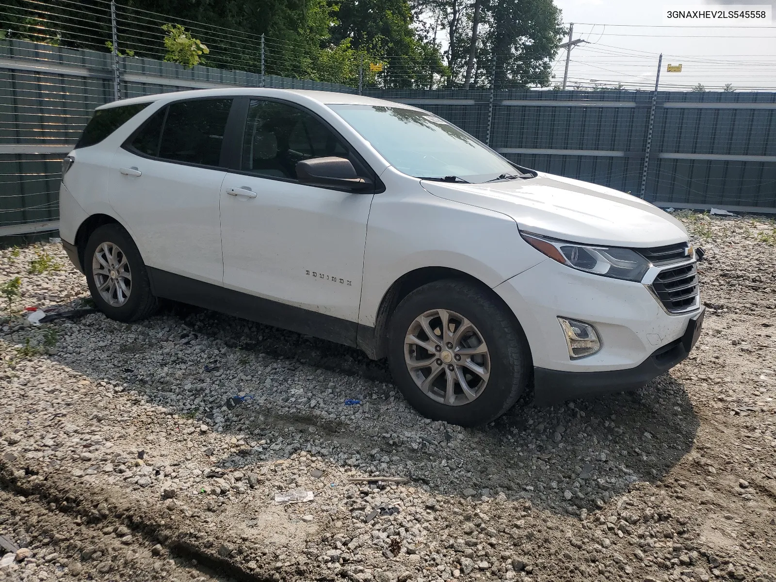 2020 Chevrolet Equinox Ls VIN: 3GNAXHEV2LS545558 Lot: 66632984