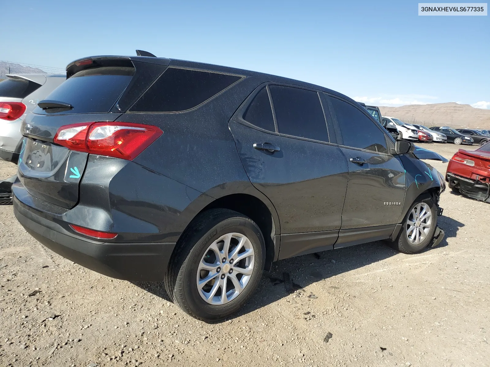 2020 Chevrolet Equinox Ls VIN: 3GNAXHEV6LS677335 Lot: 66697004