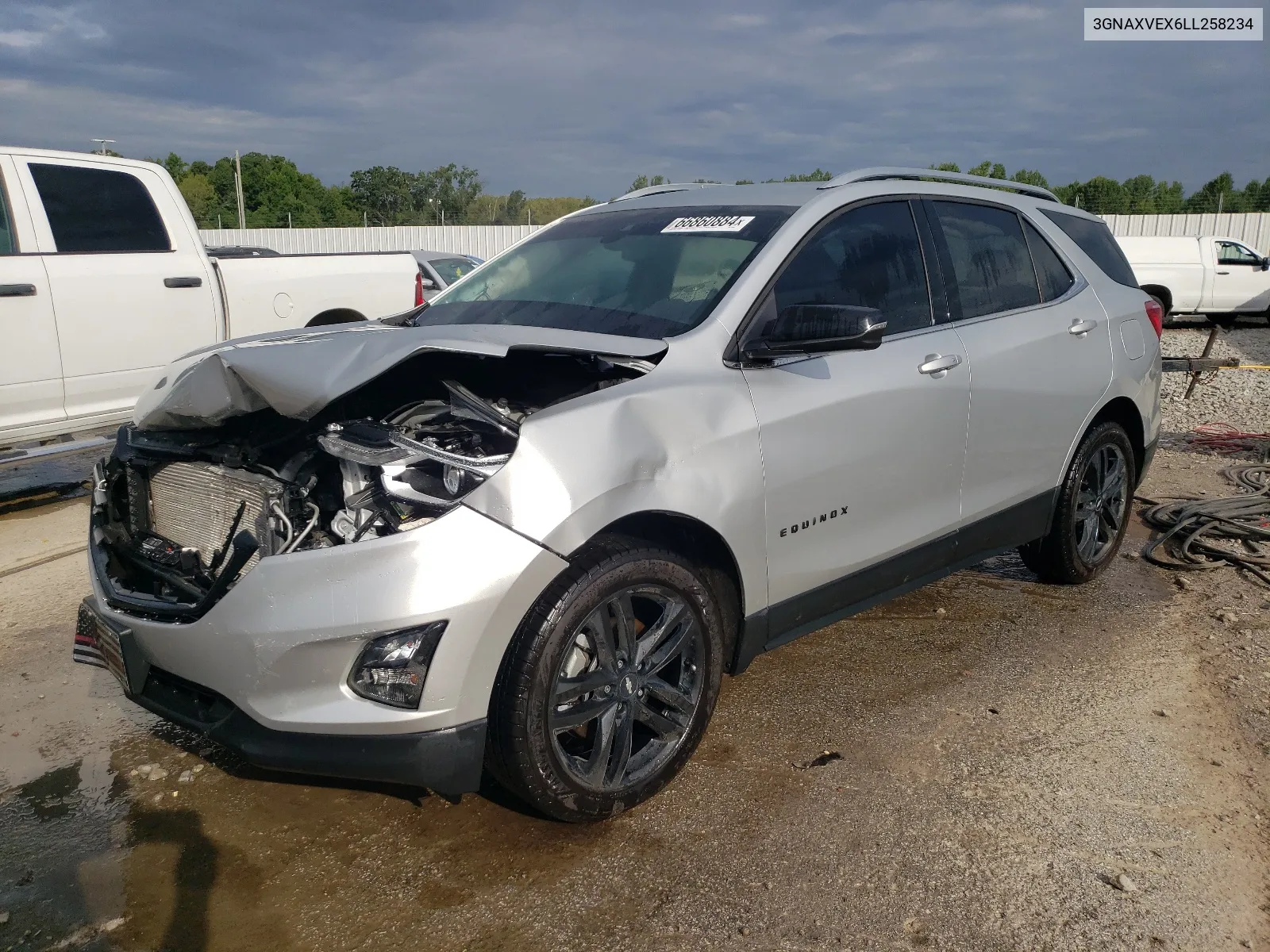 2020 Chevrolet Equinox Lt VIN: 3GNAXVEX6LL258234 Lot: 66860884