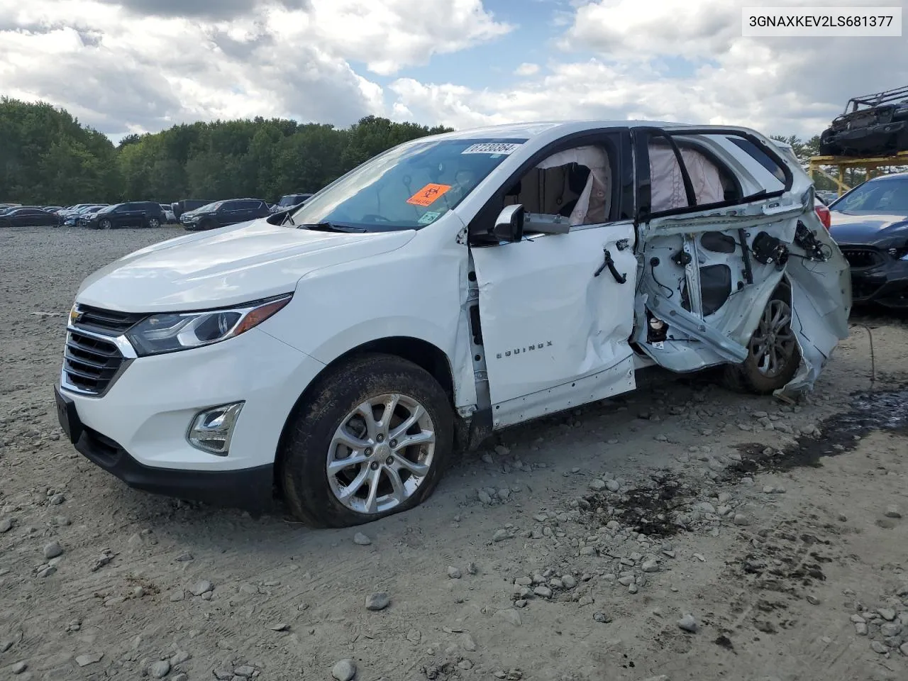 2020 Chevrolet Equinox Lt VIN: 3GNAXKEV2LS681377 Lot: 67230364