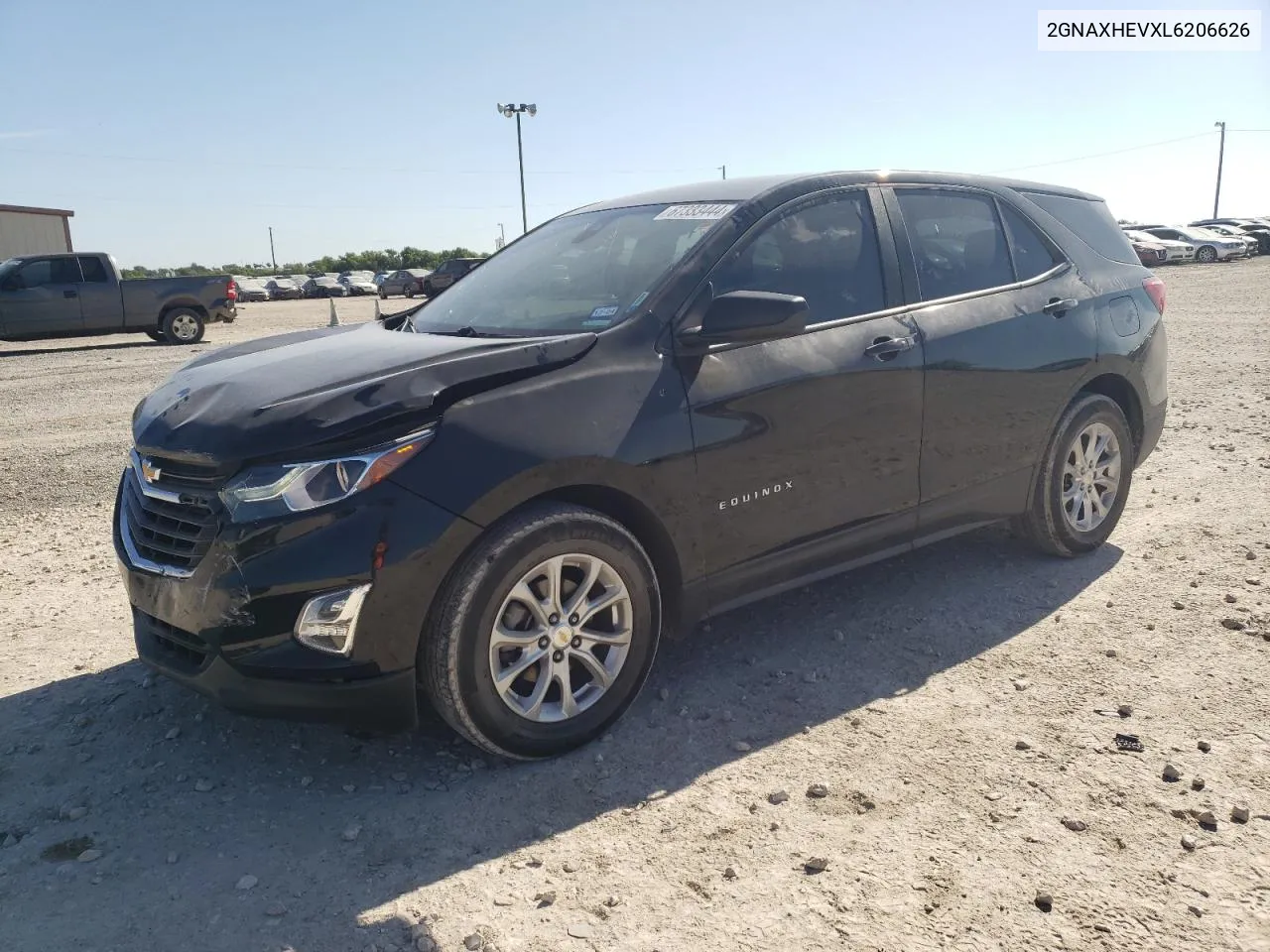 2020 Chevrolet Equinox Ls VIN: 2GNAXHEVXL6206626 Lot: 67333444