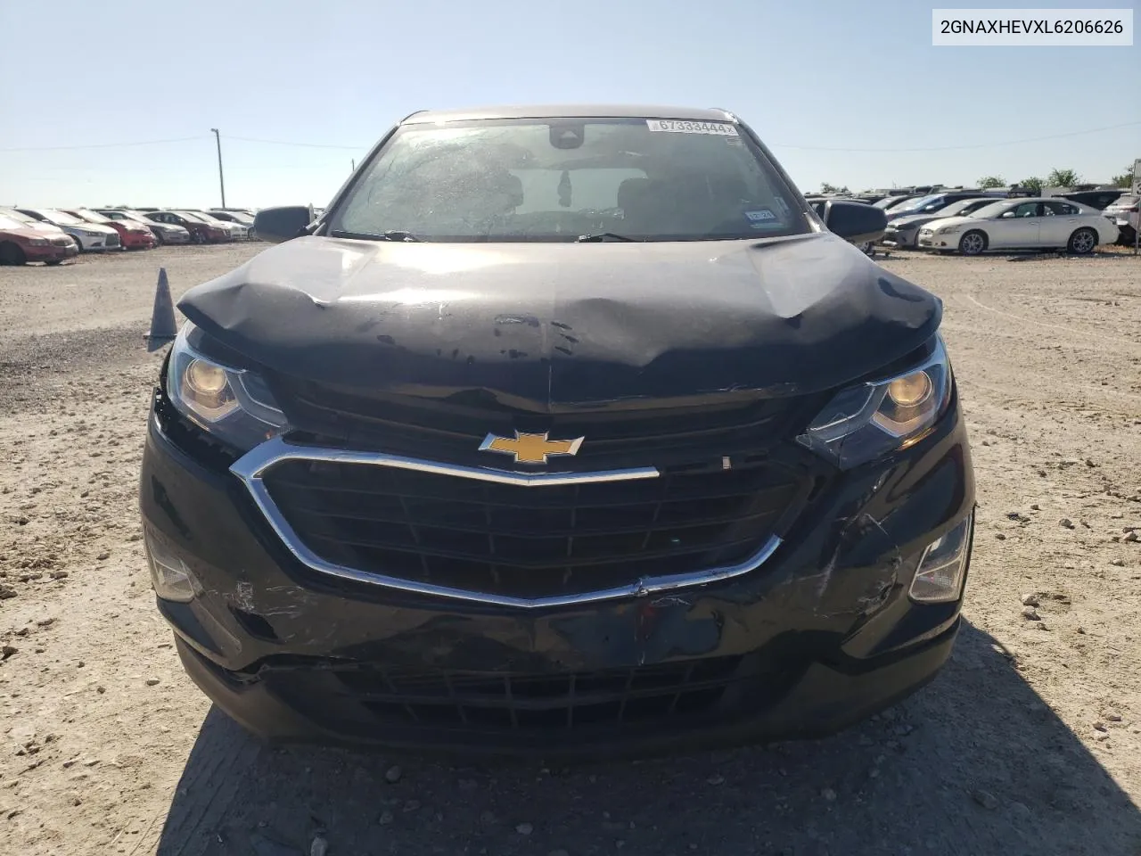 2020 Chevrolet Equinox Ls VIN: 2GNAXHEVXL6206626 Lot: 67333444