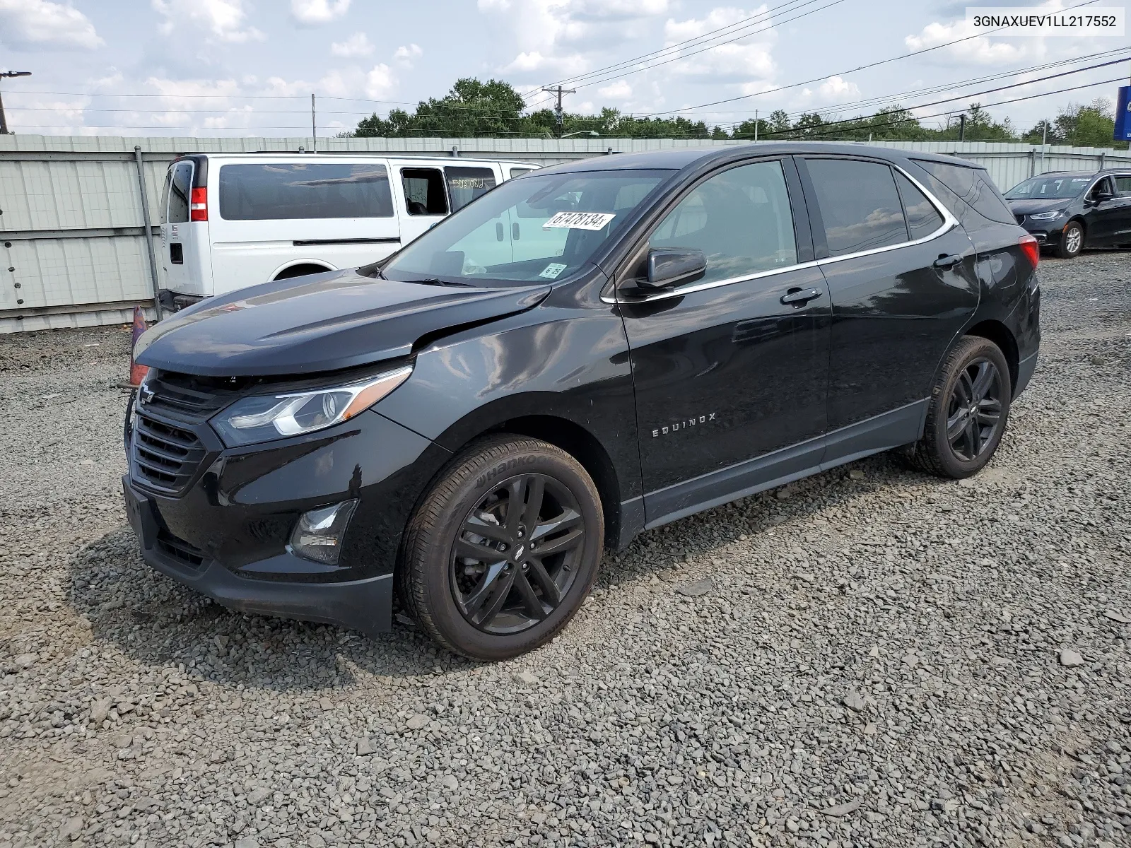 2020 Chevrolet Equinox Lt VIN: 3GNAXUEV1LL217552 Lot: 67478134