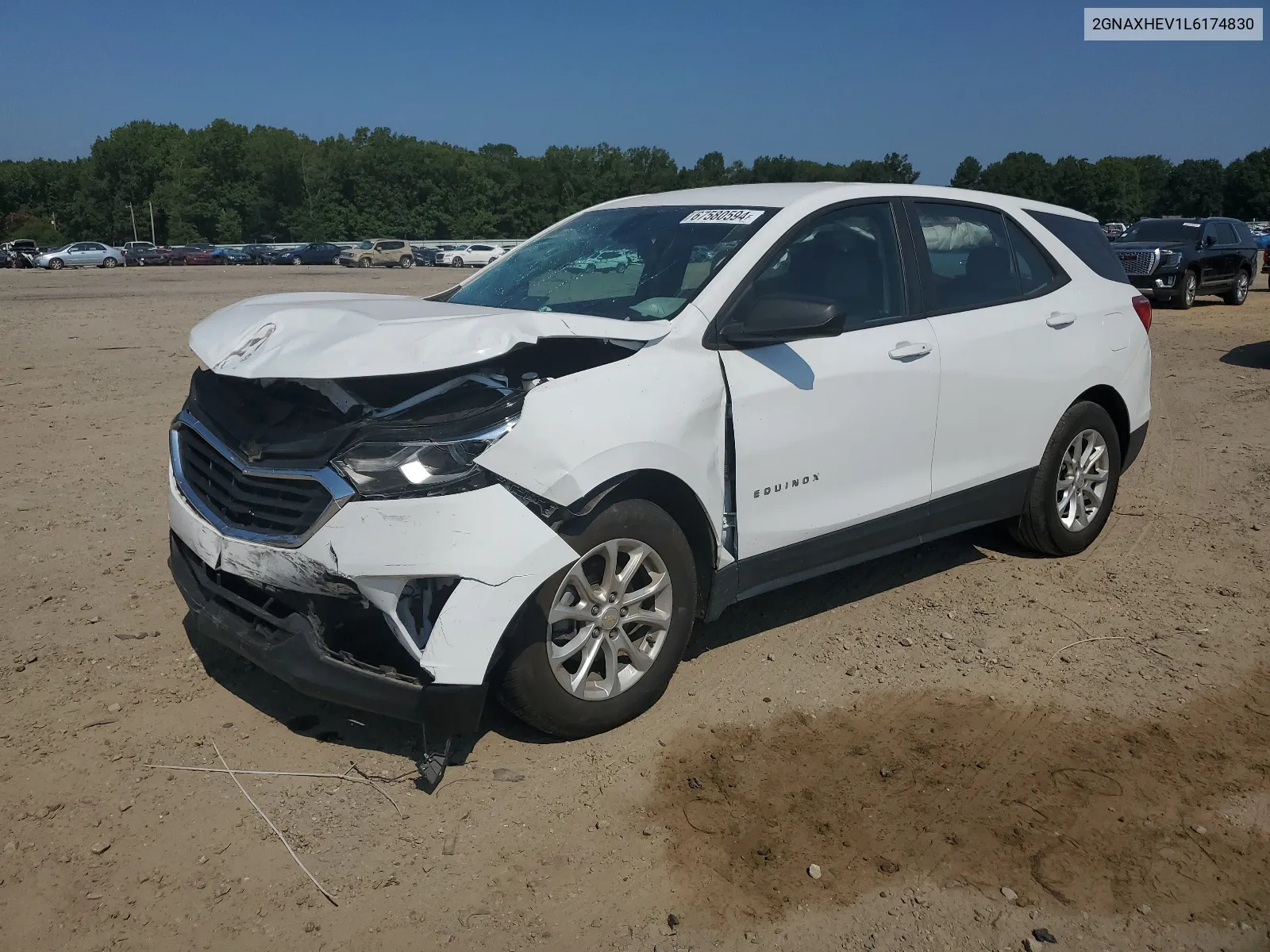 2020 Chevrolet Equinox Ls VIN: 2GNAXHEV1L6174830 Lot: 67580594