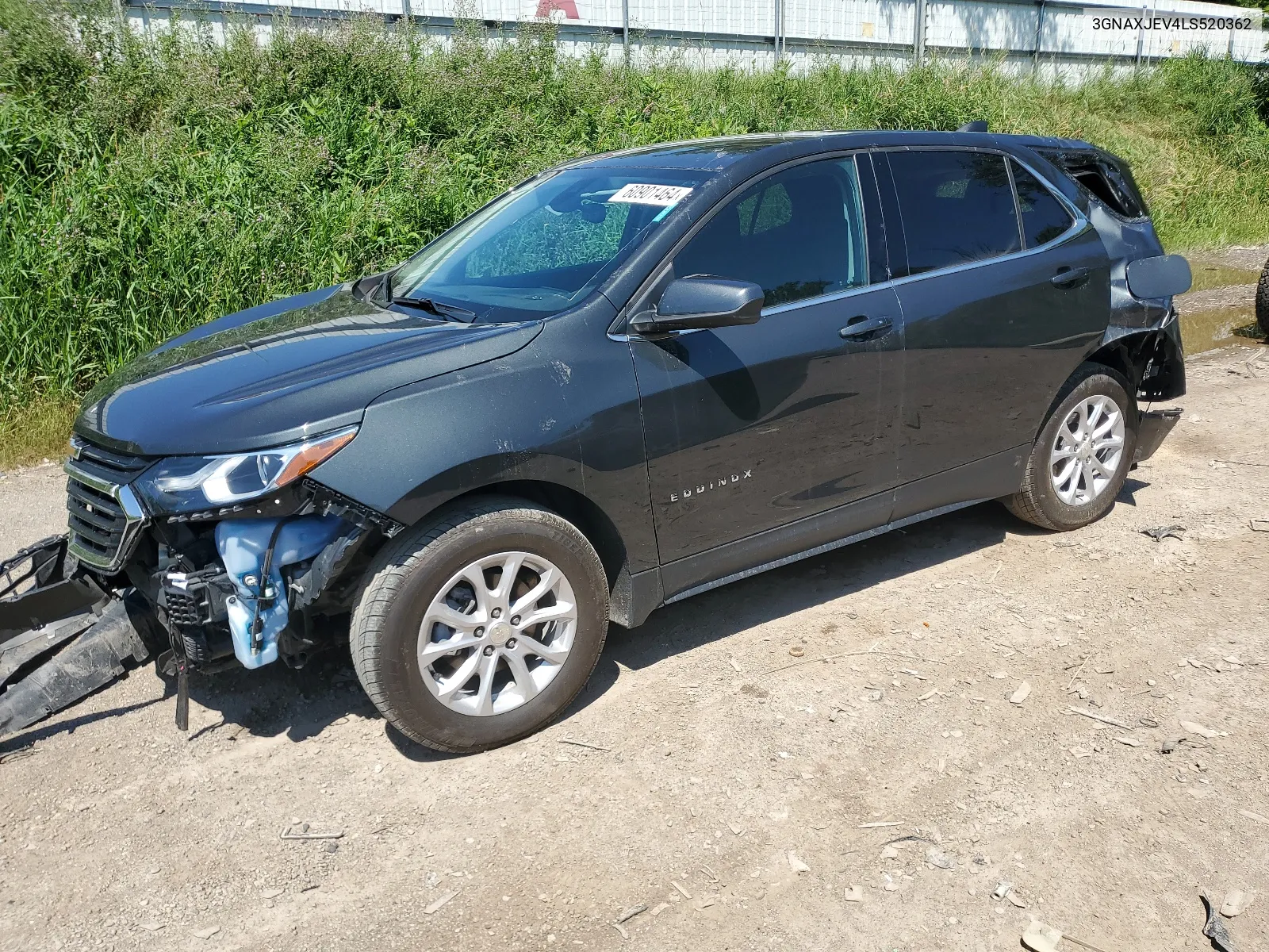 2020 Chevrolet Equinox Lt VIN: 3GNAXJEV4LS520362 Lot: 67904354