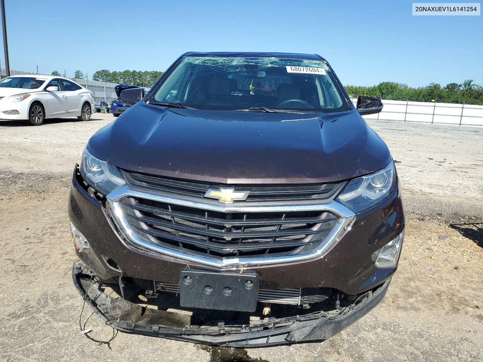 2020 Chevrolet Equinox Lt VIN: 2GNAXUEV1L6141254 Lot: 68072604