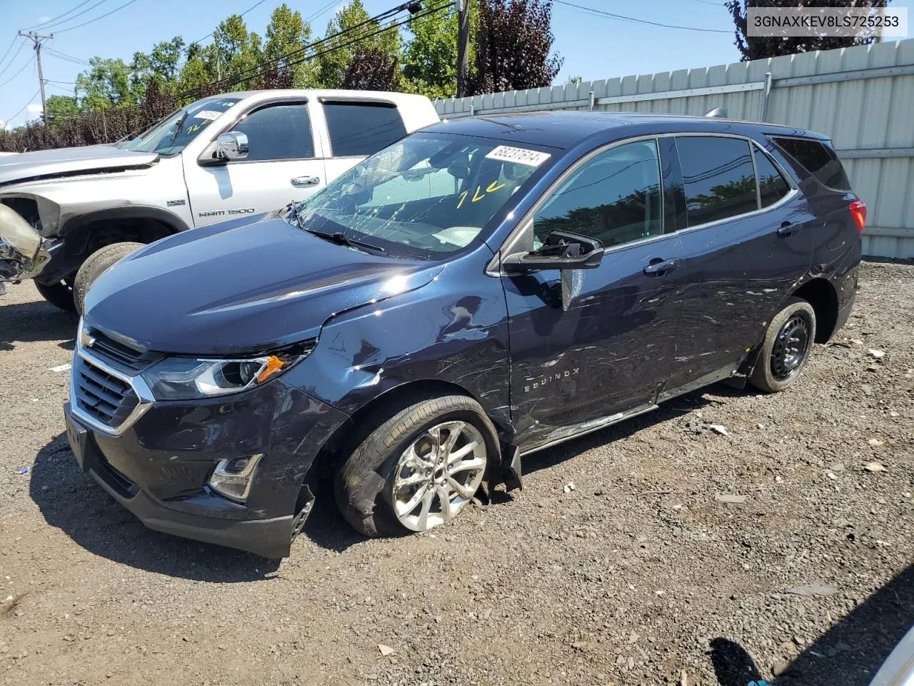 2020 Chevrolet Equinox Lt VIN: 3GNAXKEV8LS725253 Lot: 68237614