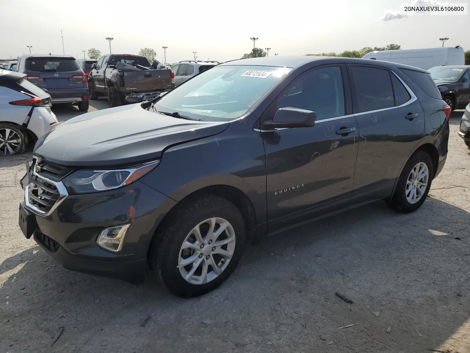 2020 Chevrolet Equinox Lt VIN: 2GNAXUEV3L6106800 Lot: 68273534