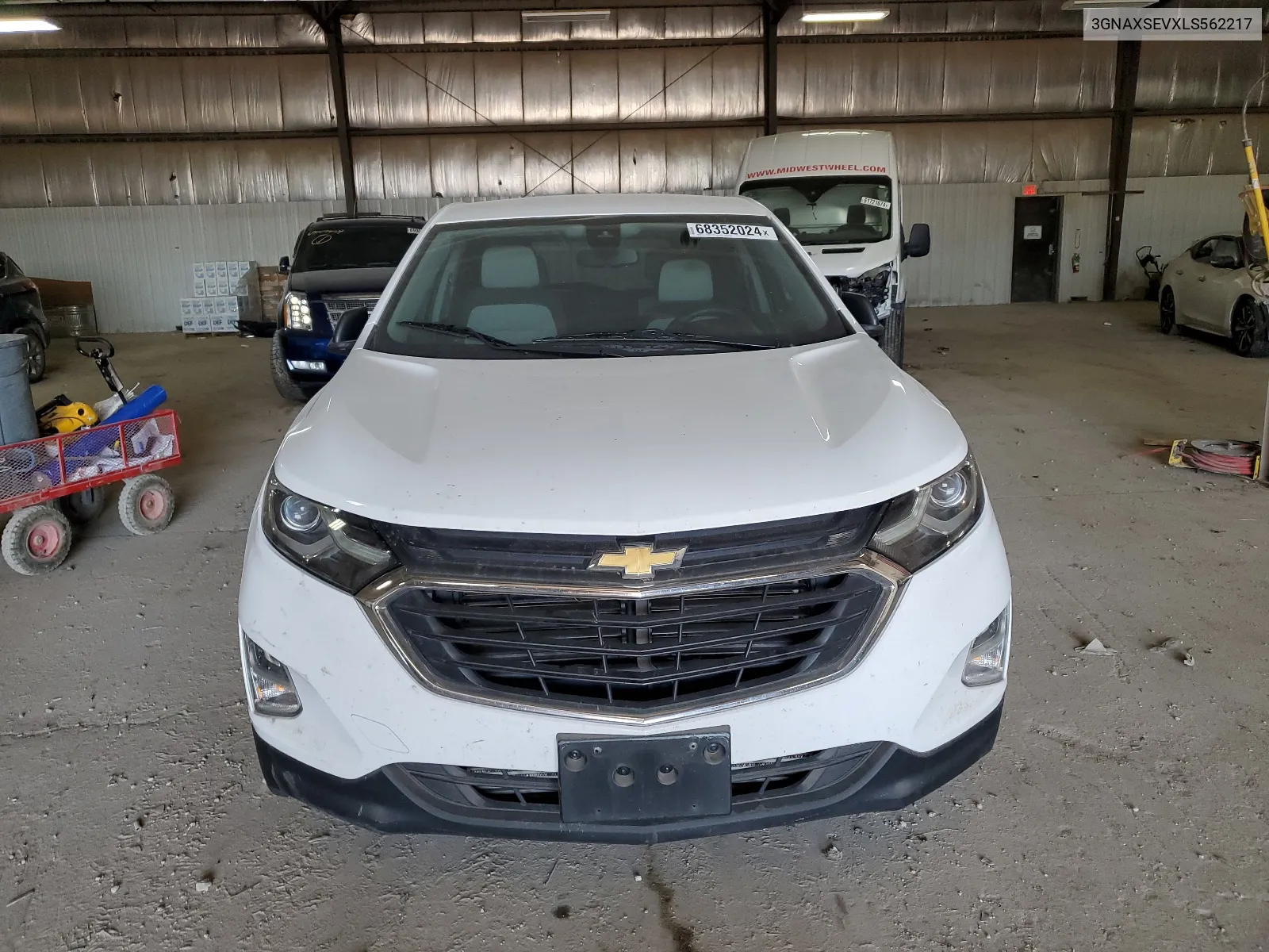 2020 Chevrolet Equinox Ls VIN: 3GNAXSEVXLS562217 Lot: 68352024