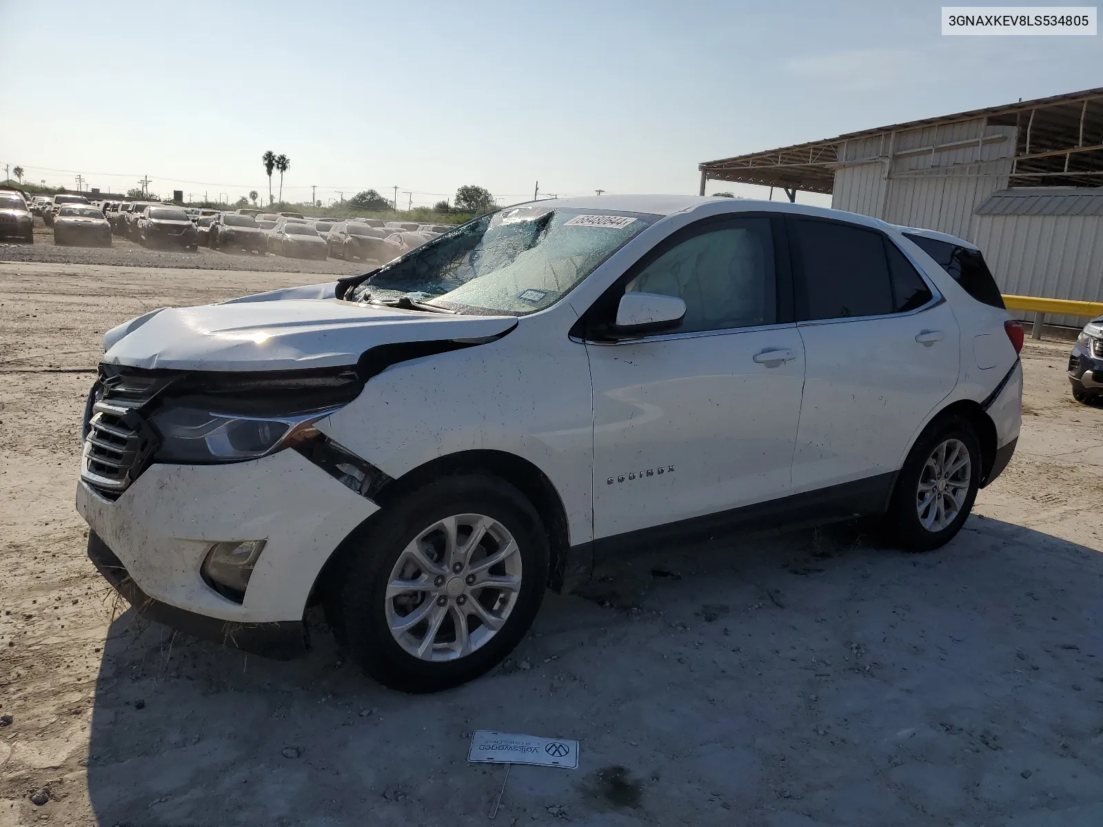 2020 Chevrolet Equinox Lt VIN: 3GNAXKEV8LS534805 Lot: 68480644