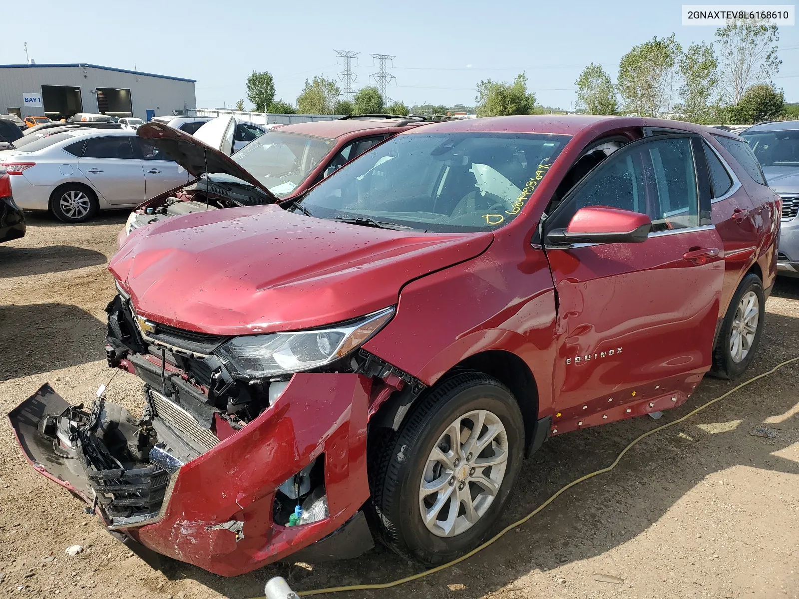 2020 Chevrolet Equinox Lt VIN: 2GNAXTEV8L6168610 Lot: 68495364