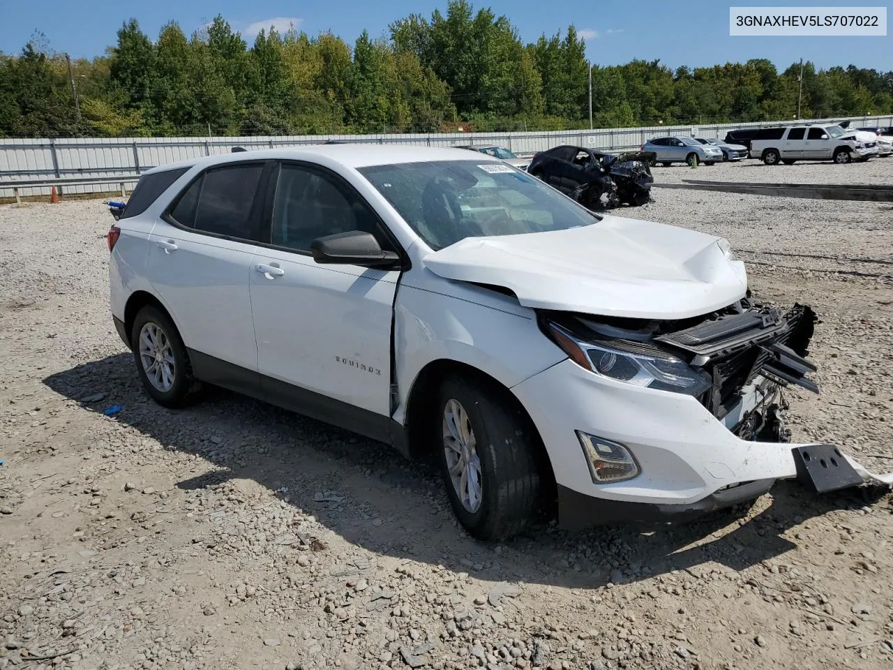 2020 Chevrolet Equinox Ls VIN: 3GNAXHEV5LS707022 Lot: 68675814