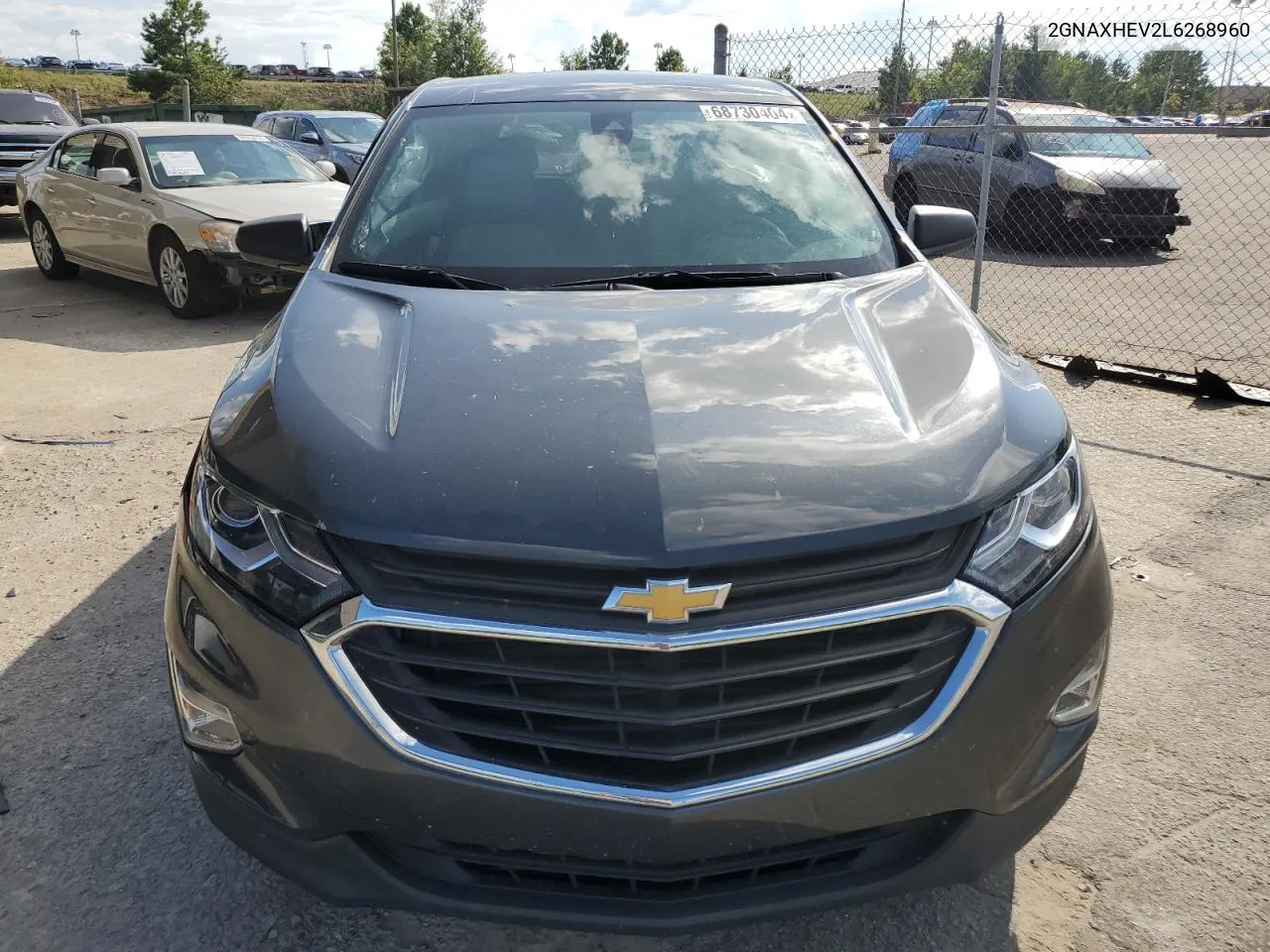 2020 Chevrolet Equinox Ls VIN: 2GNAXHEV2L6268960 Lot: 68730404